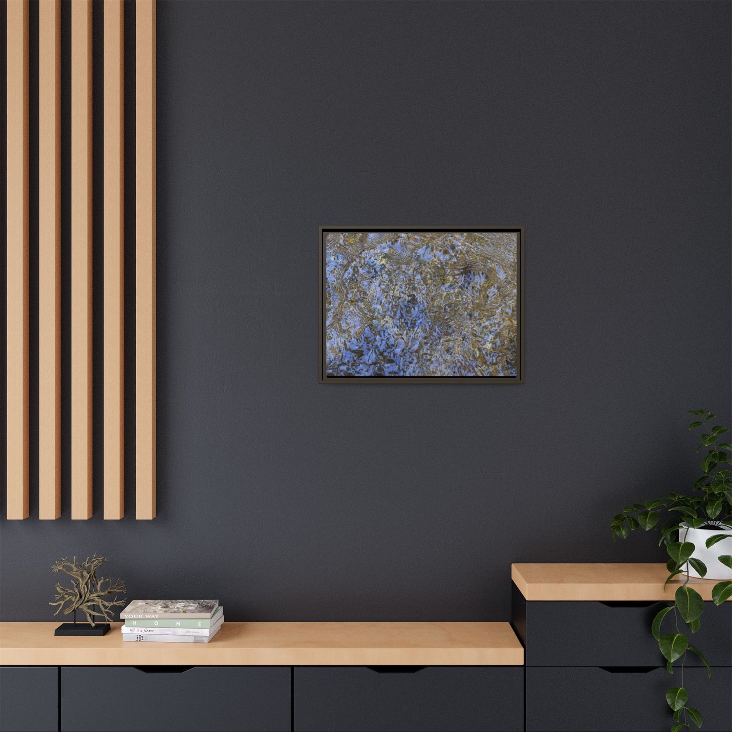 Aquatic Reflections - Unique Stretched Canvas Wall Art