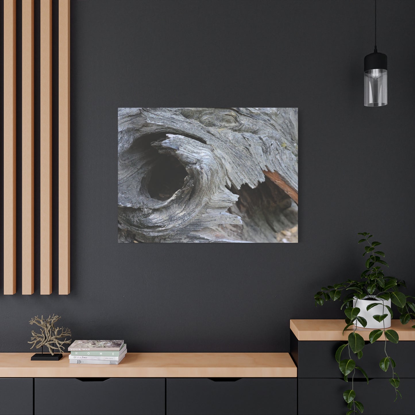 Twisted Whispers of the Forest Floor - Unique Frameless Canvas Wall Art