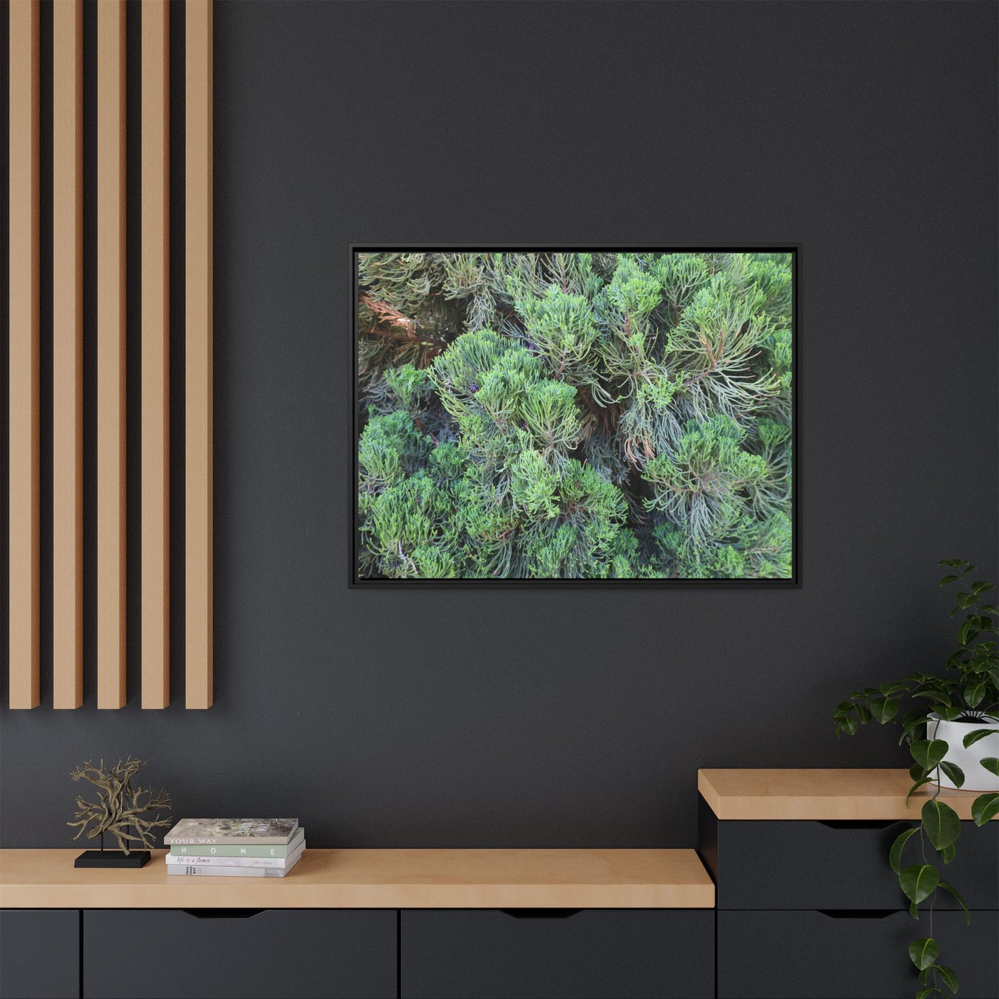Verdant Whispers - Unique Stretched Canvas Wall Art