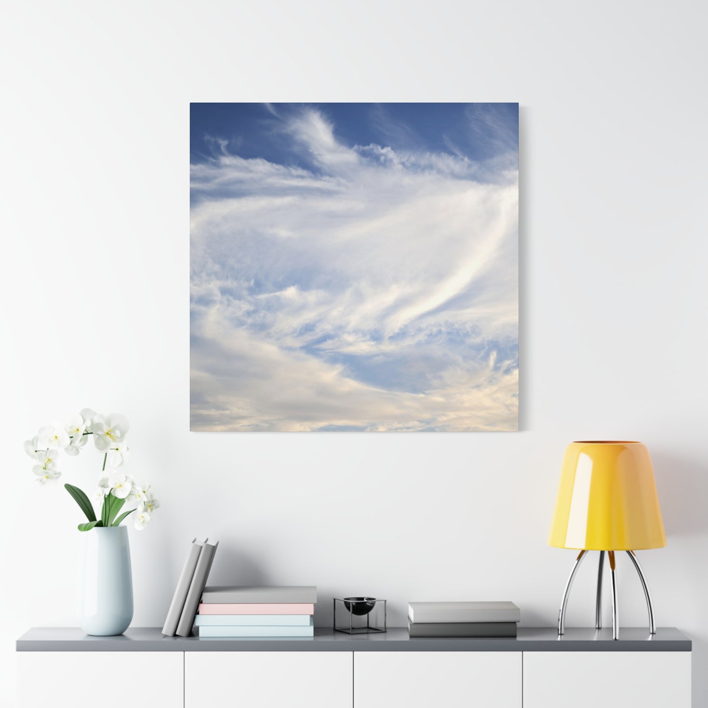 Whispers of Celestial Breath - Unique Frameless Canvas Wall Art