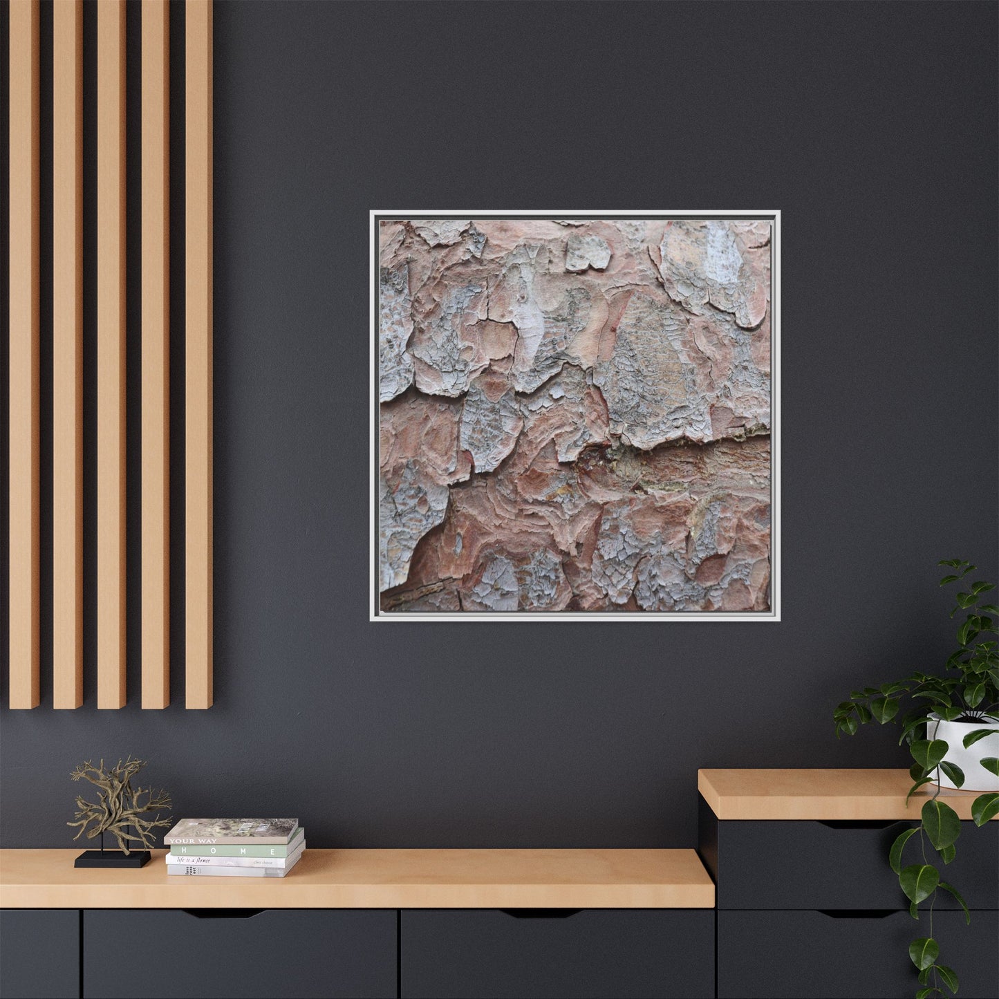Flaking Serenity - Unique Stretched Canvas Wall Art