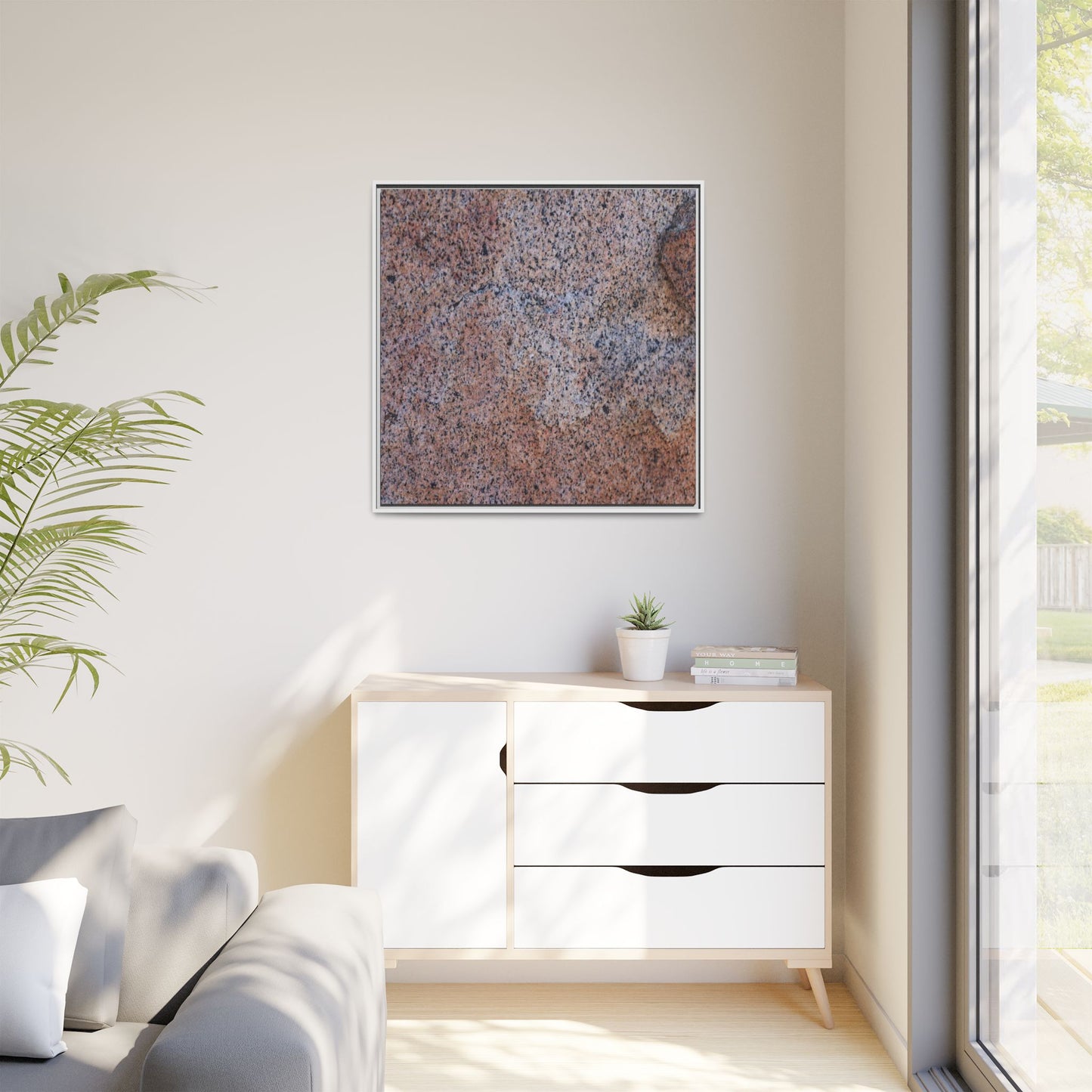 Earthen Mosaic - Unique Stretched Canvas Wall Art
