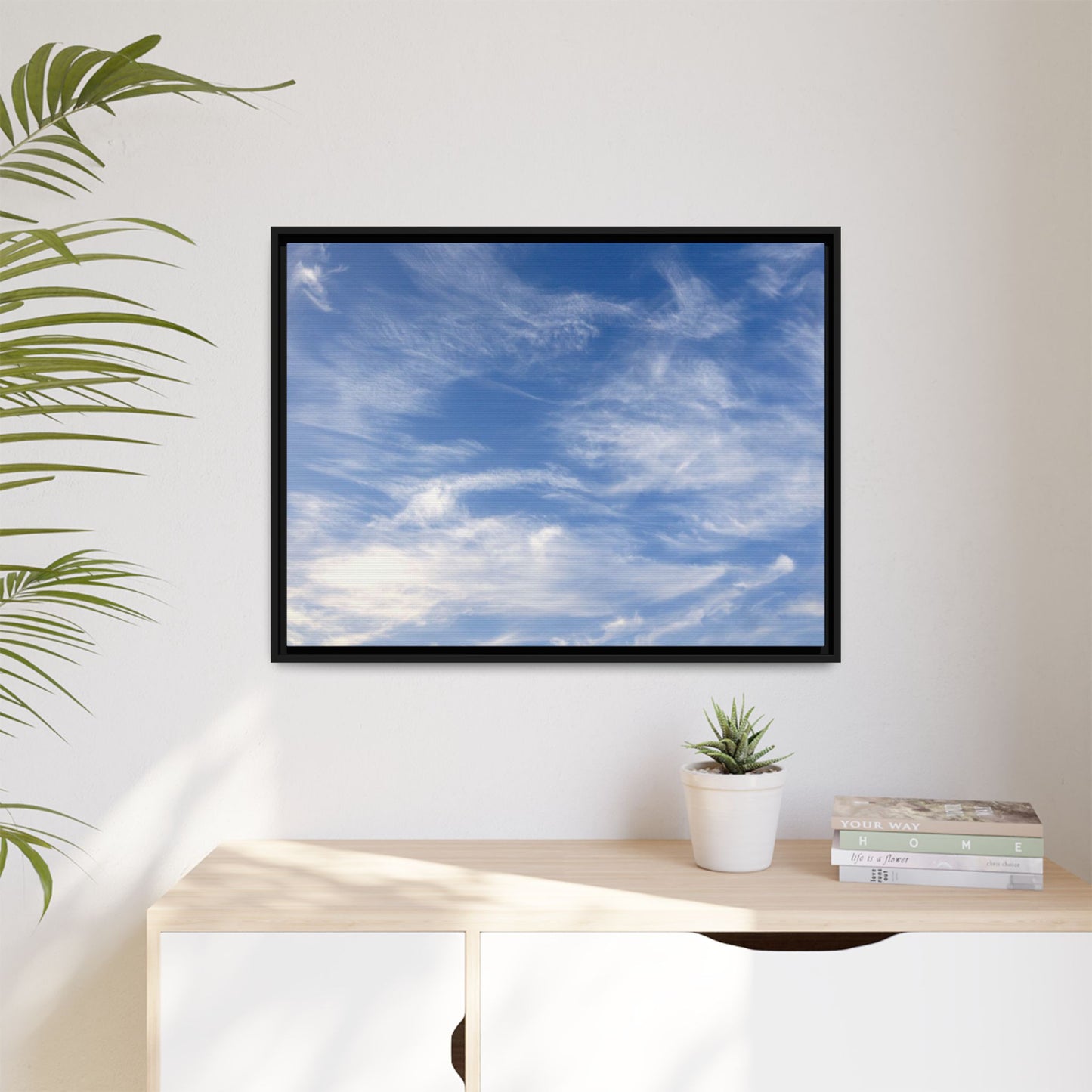 Ethereal Blue Tapestry - Unique Stretched Canvas Wall Art