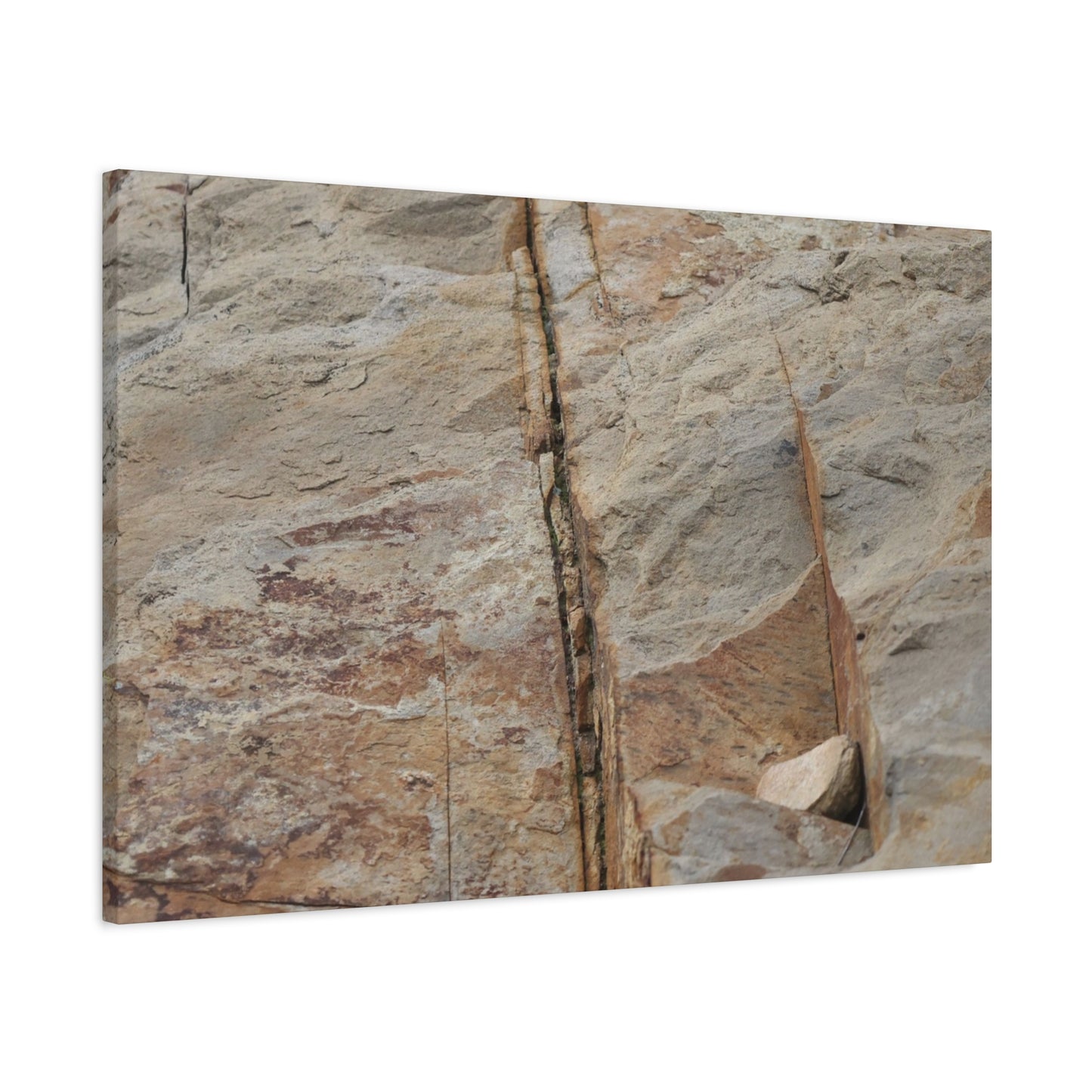 Cracked Canvas of Time - Unique Frameless Canvas Wall Art