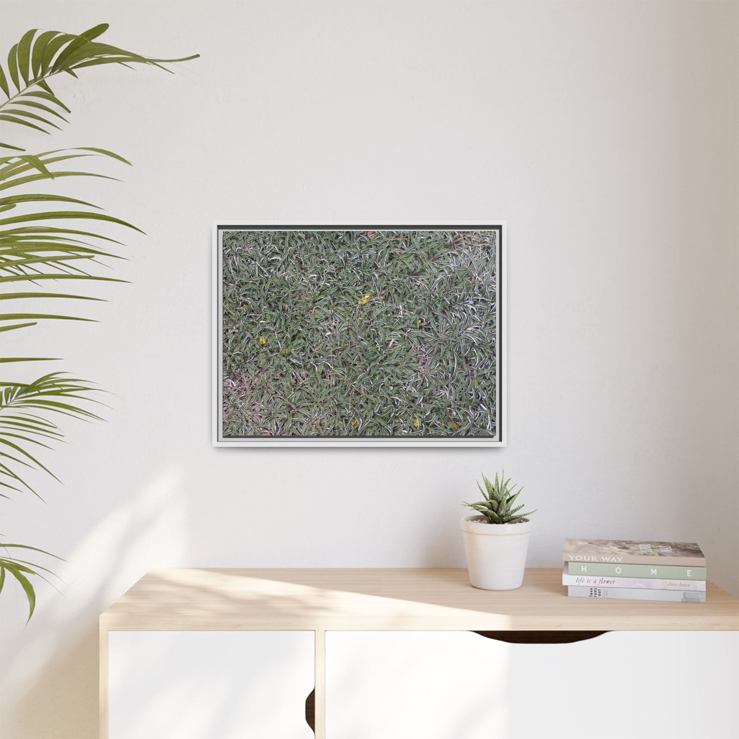 Grassy Texture - Unique Stretched Canvas Wall Art