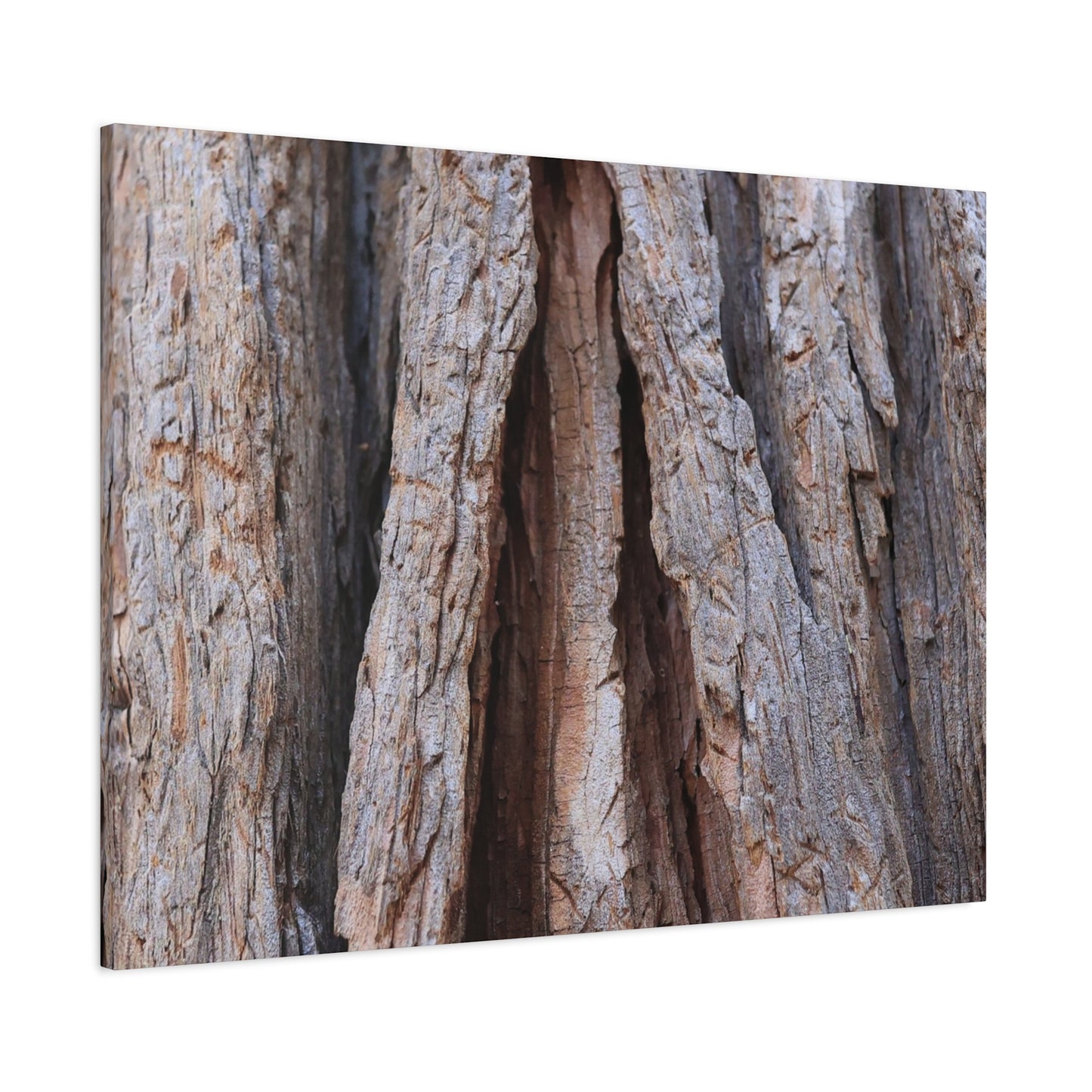 Fractured Skin of Time - Unique Frameless Canvas Wall Art