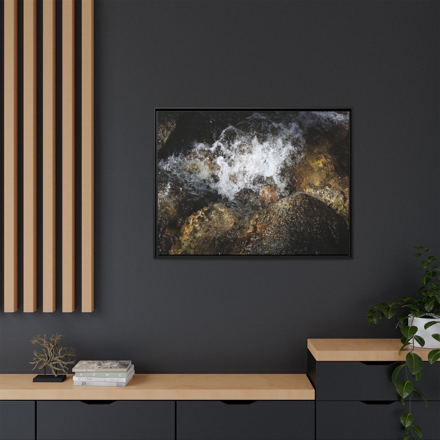 Cascading Momentum - Unique Stretched Canvas Wall Art