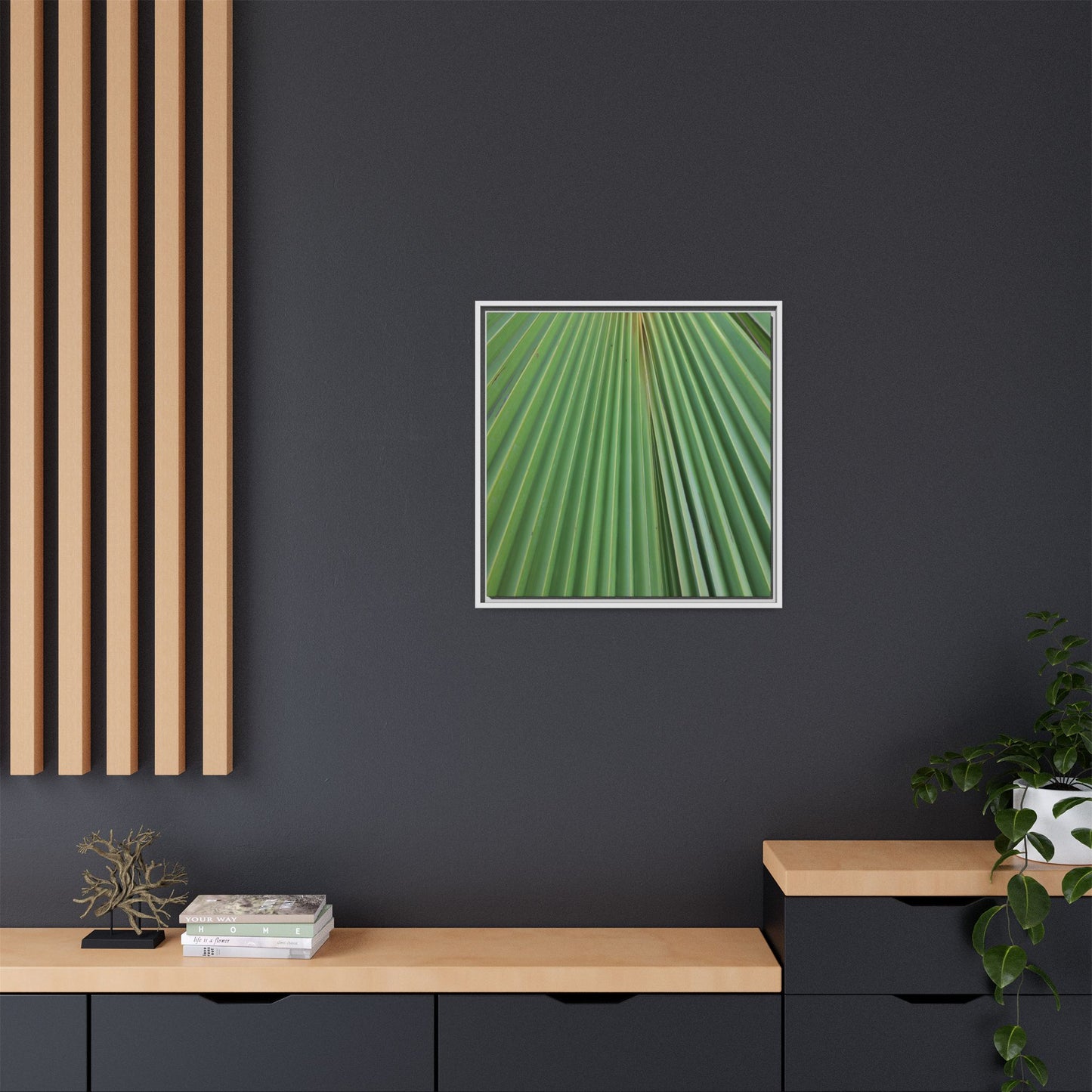 Verdant Veins - Unique Stretched Canvas Wall Art