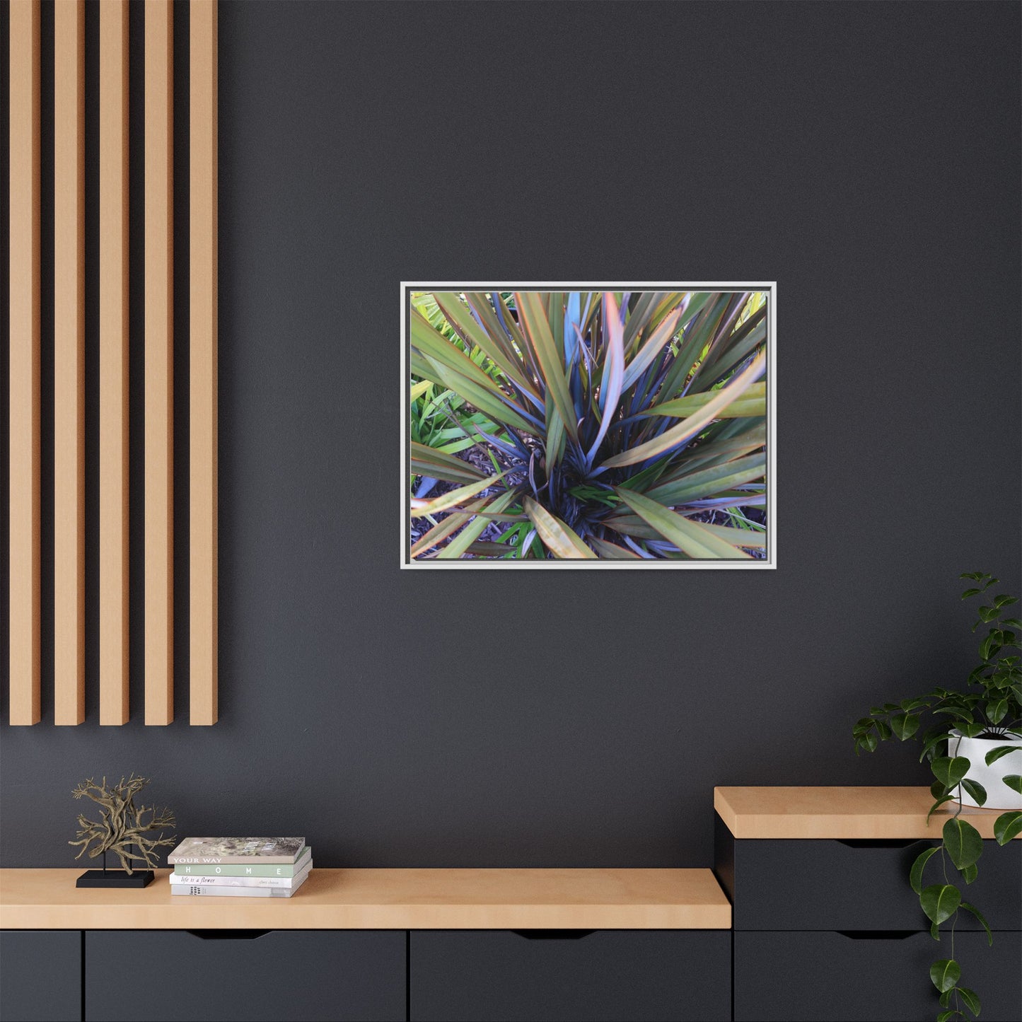 Radiant Leaves - Unique Stretched Canvas Wall Art
