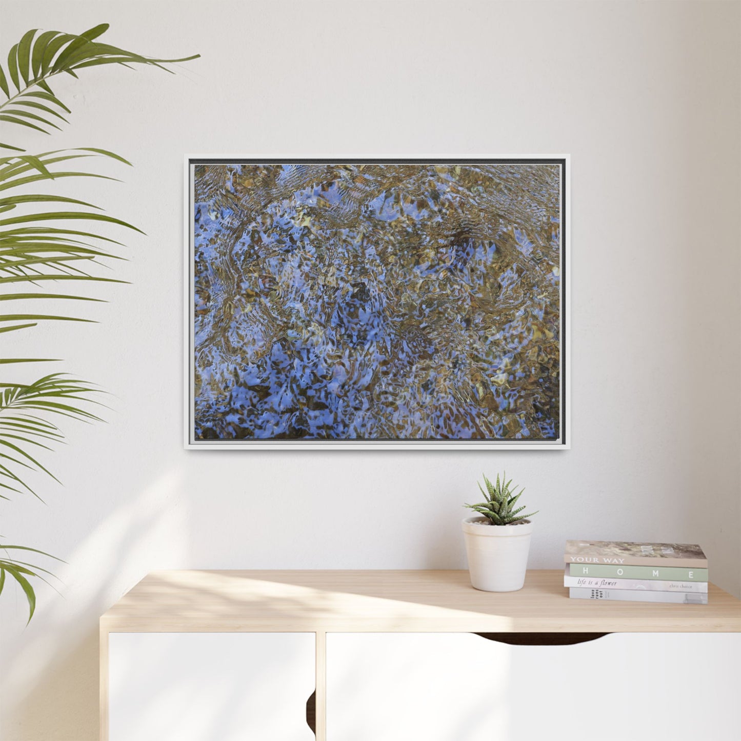 Aquatic Reflections - Unique Stretched Canvas Wall Art