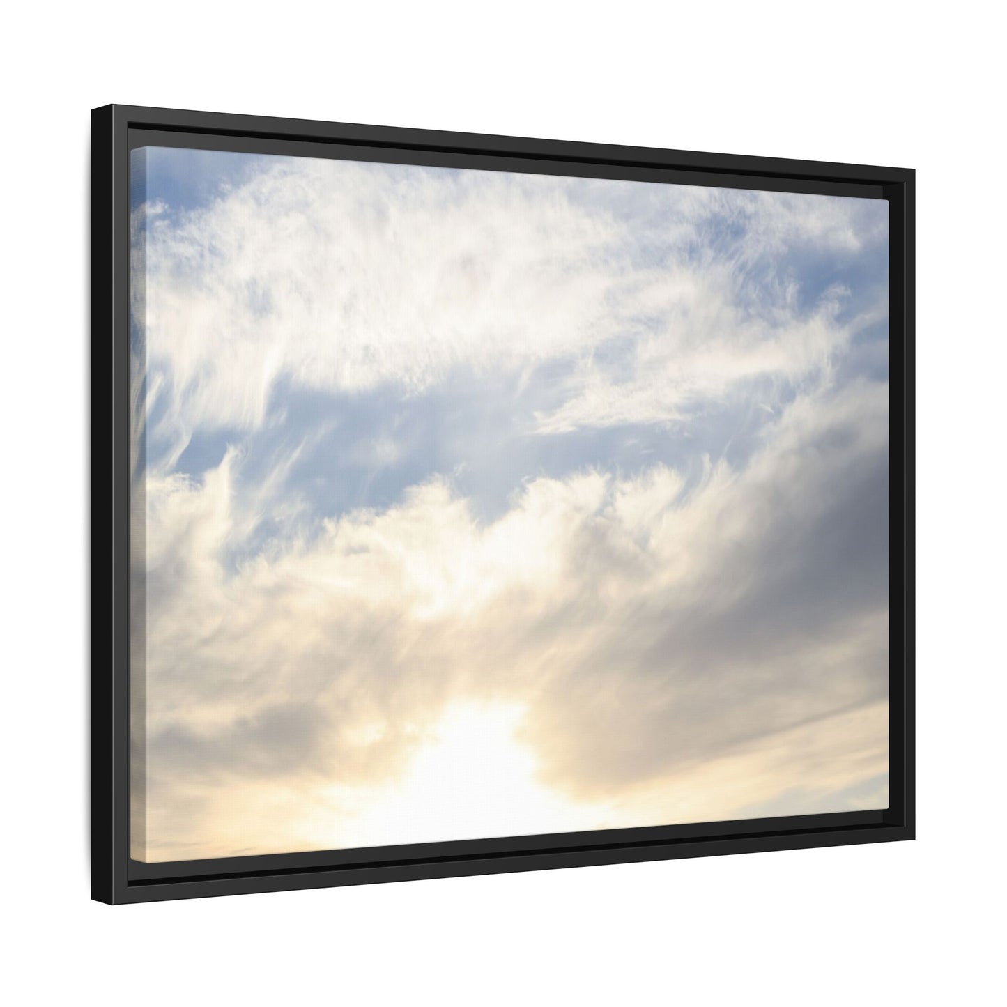 Sky's Ethereal Whisper - Unique Stretched Canvas Wall Art