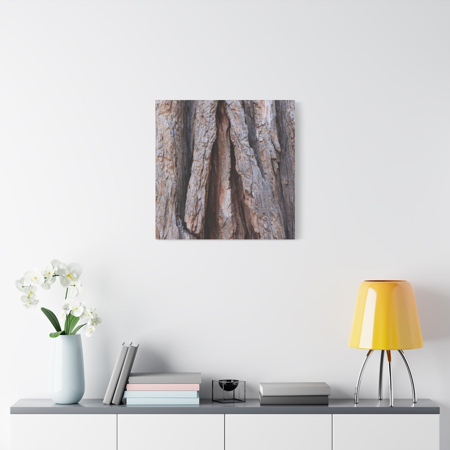 Fractured Skin of Time - Unique Frameless Canvas Wall Art