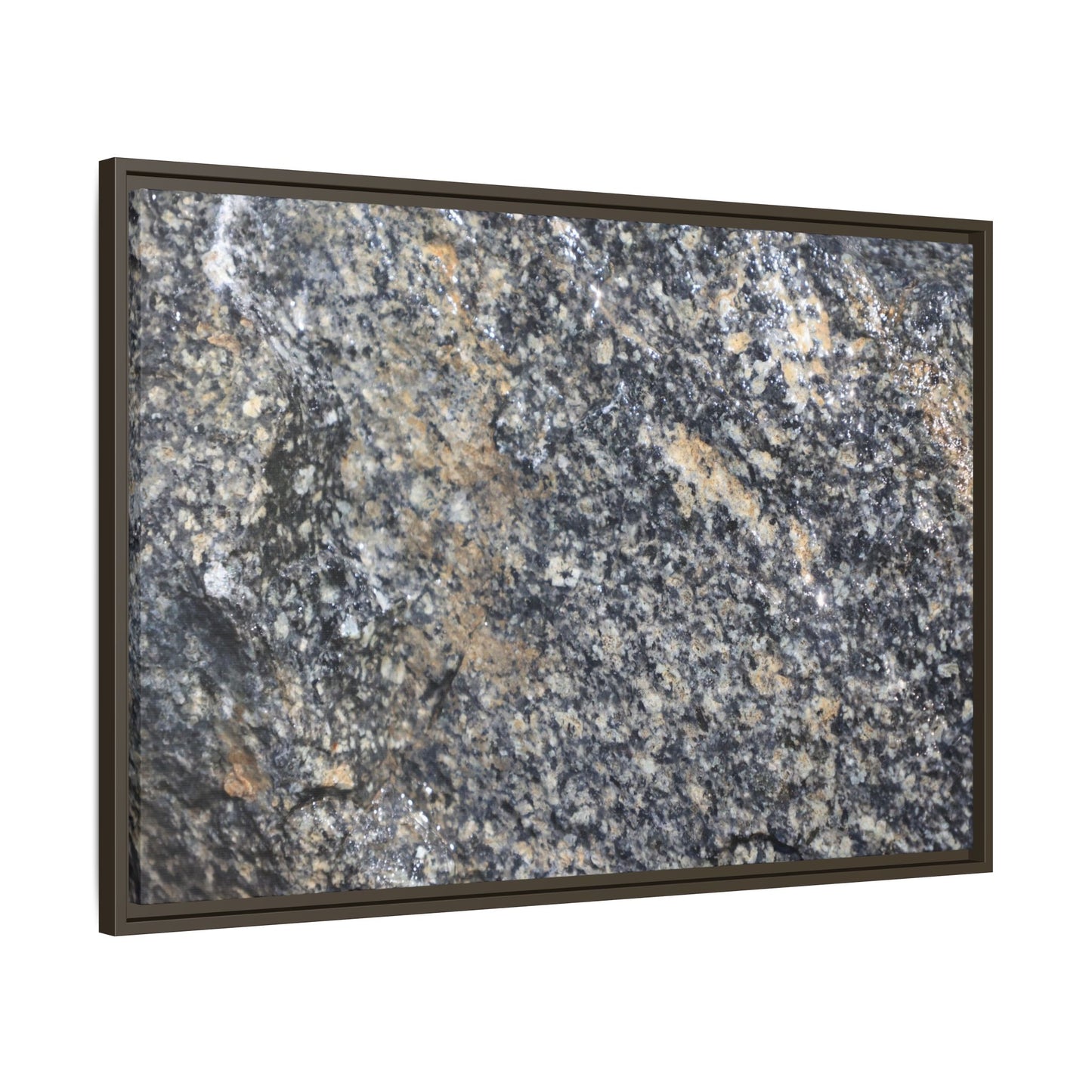 Crystalline Echoes - Unique Stretched Canvas Wall Art