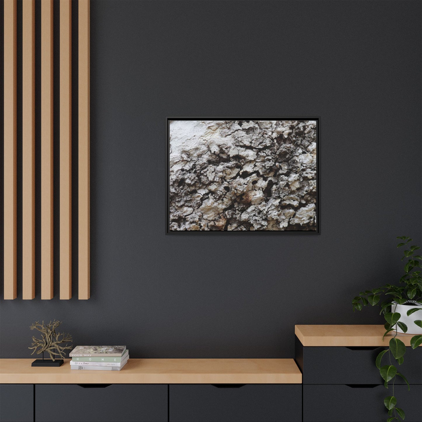 Cracked Terrain - Unique Stretched Canvas Wall Art