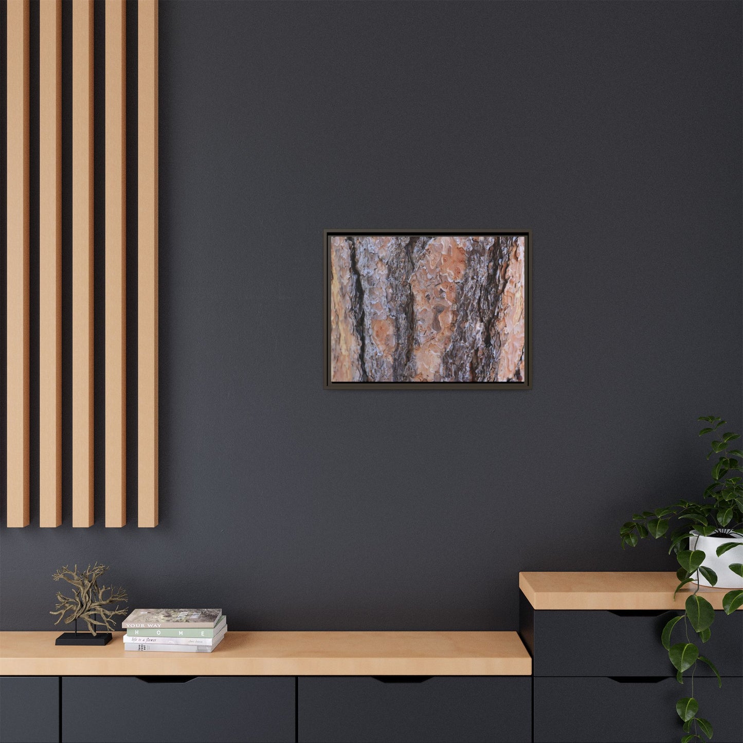 Earthy Embrace - Unique Stretched Canvas Wall Art