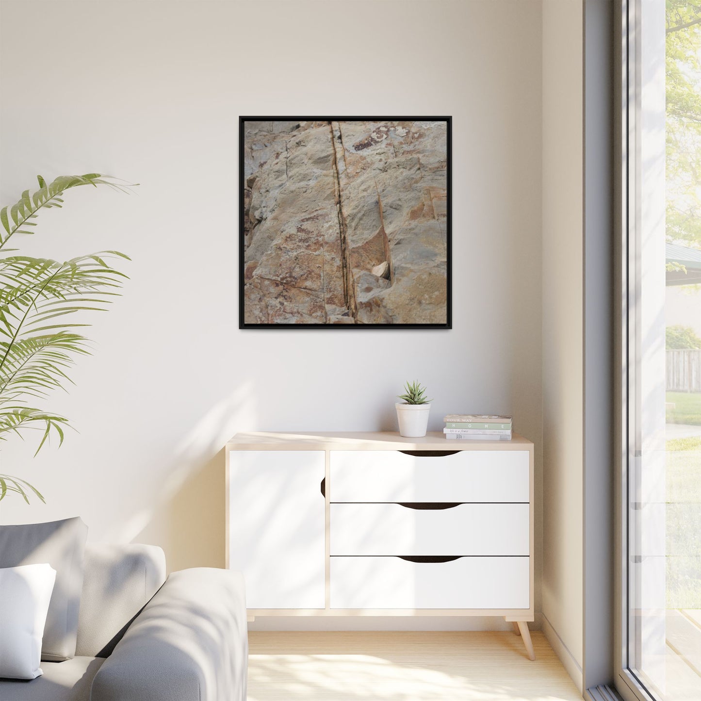 Sedimentary Symphony - Unique Stretched Canvas Wall Art