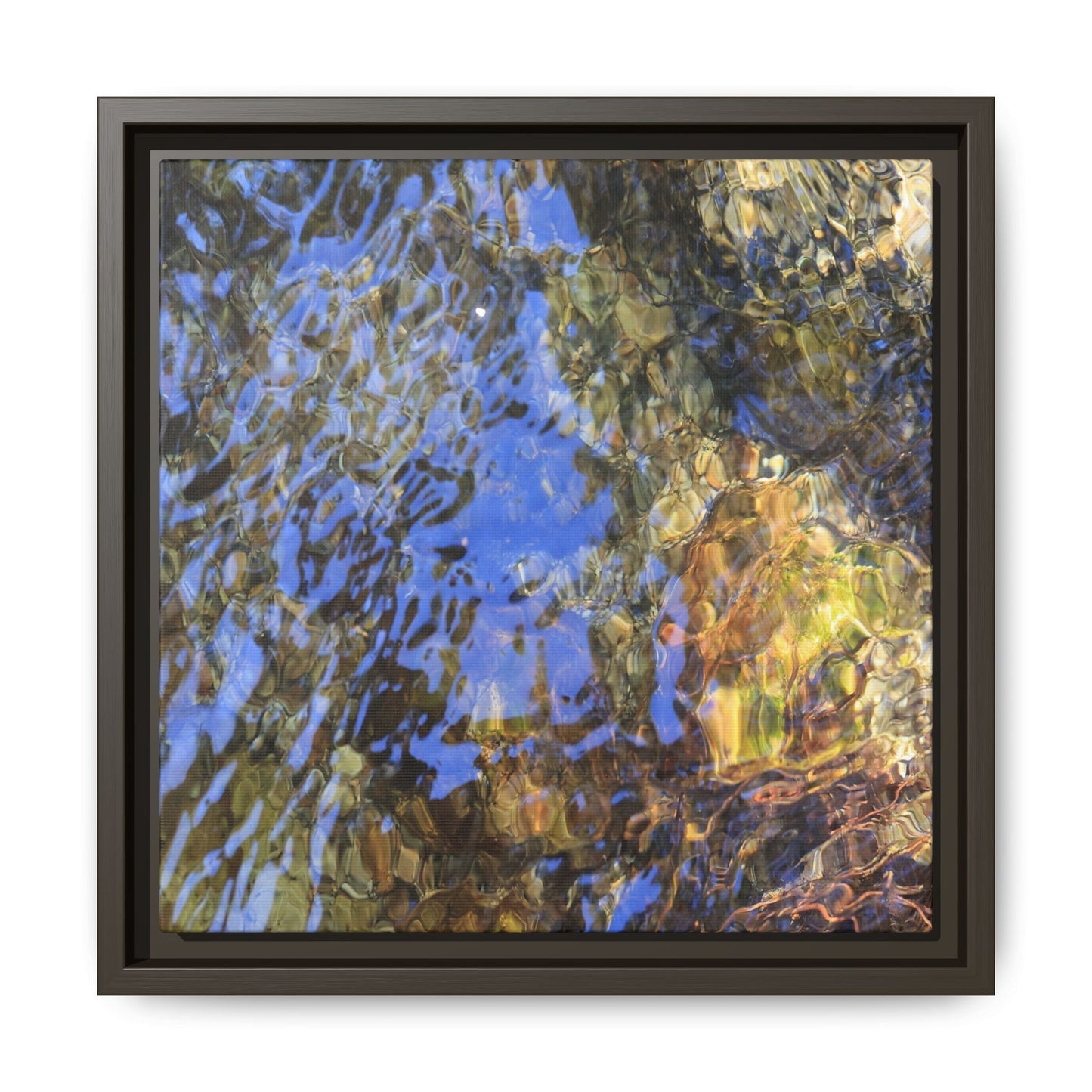 Watery Kaleidoscope - Unique Stretched Canvas Wall Art