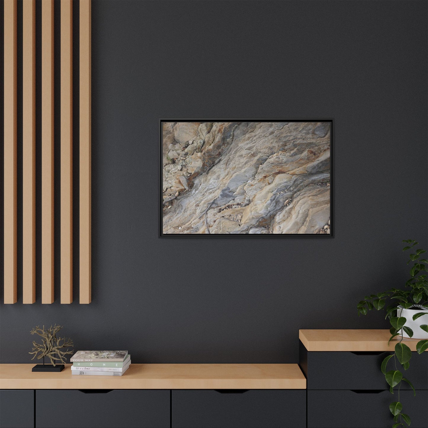 Layers of Earth's History - Unique Stretched Canvas Wall Art