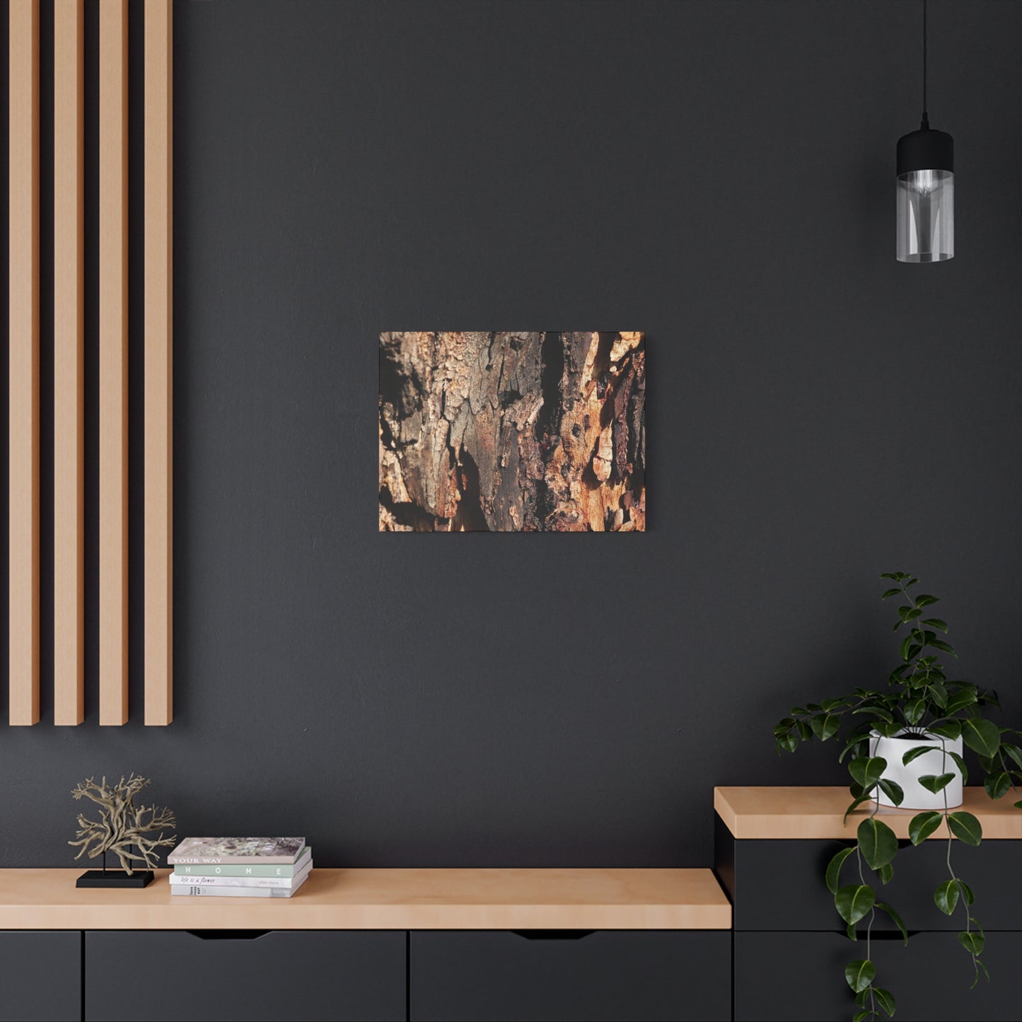 Wooden Terrain - Unique Frameless Canvas Wall Art