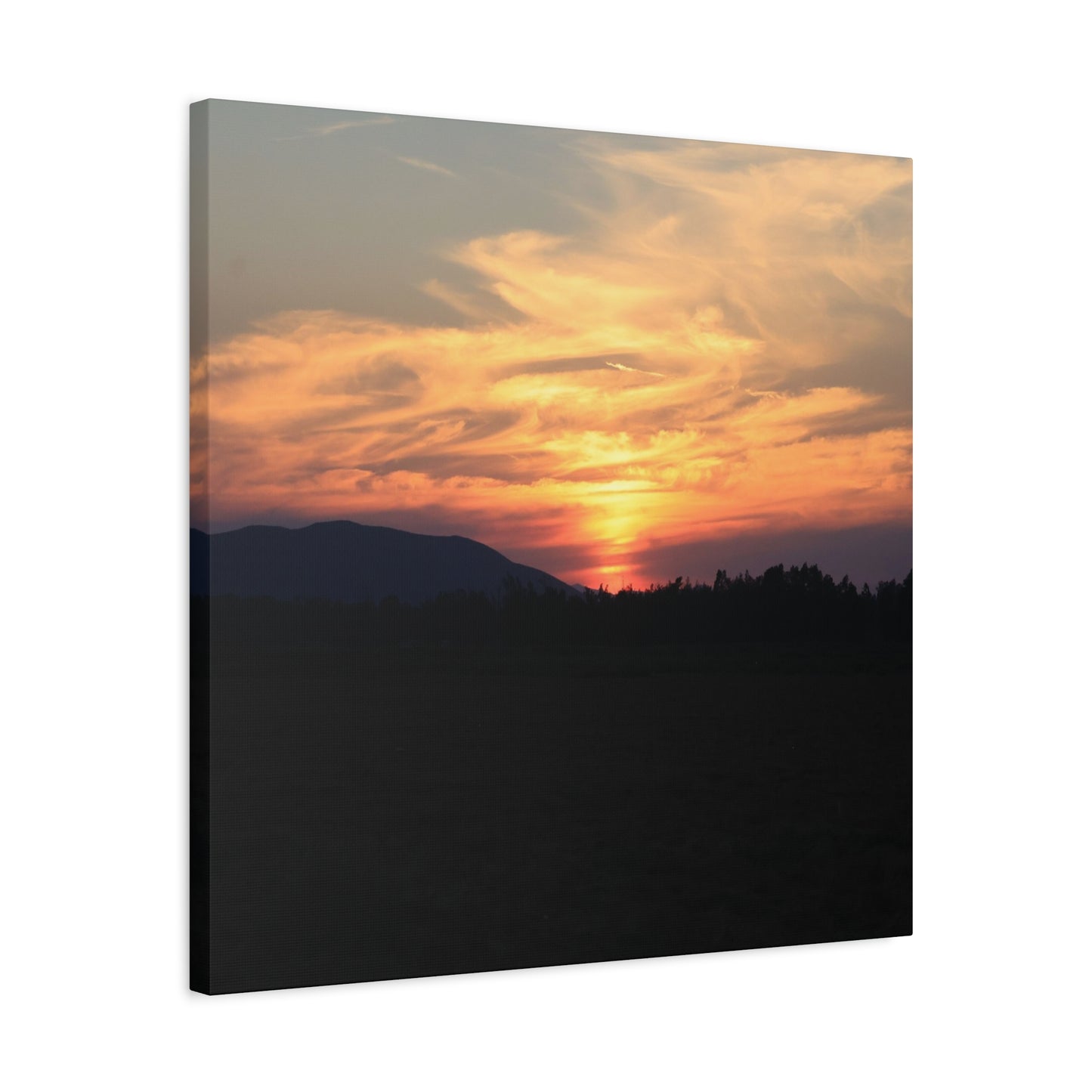 Mountain Twilight - Unique Frameless Canvas Wall Art