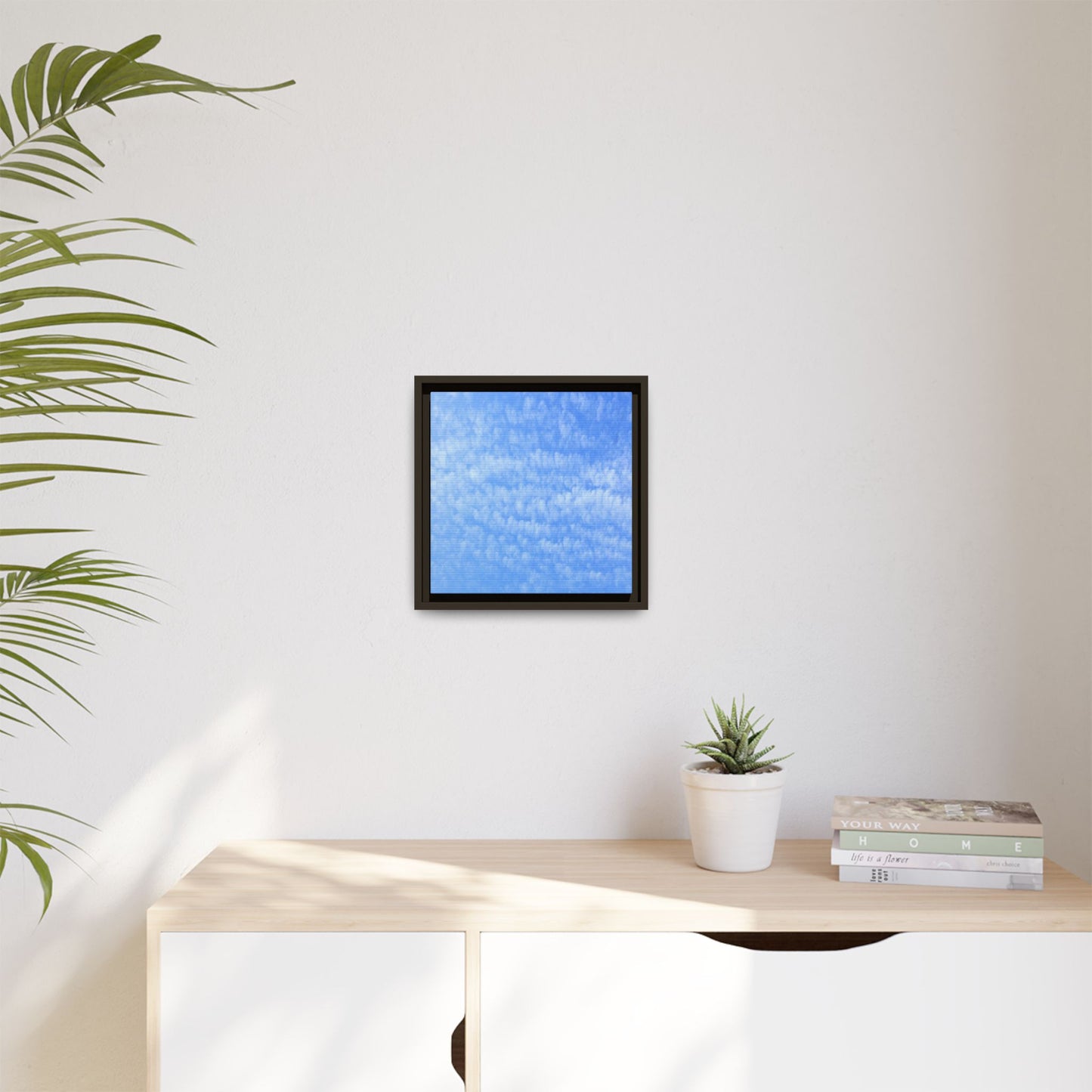 Wispy Blue Dreams - Unique Stretched Canvas Wall Art