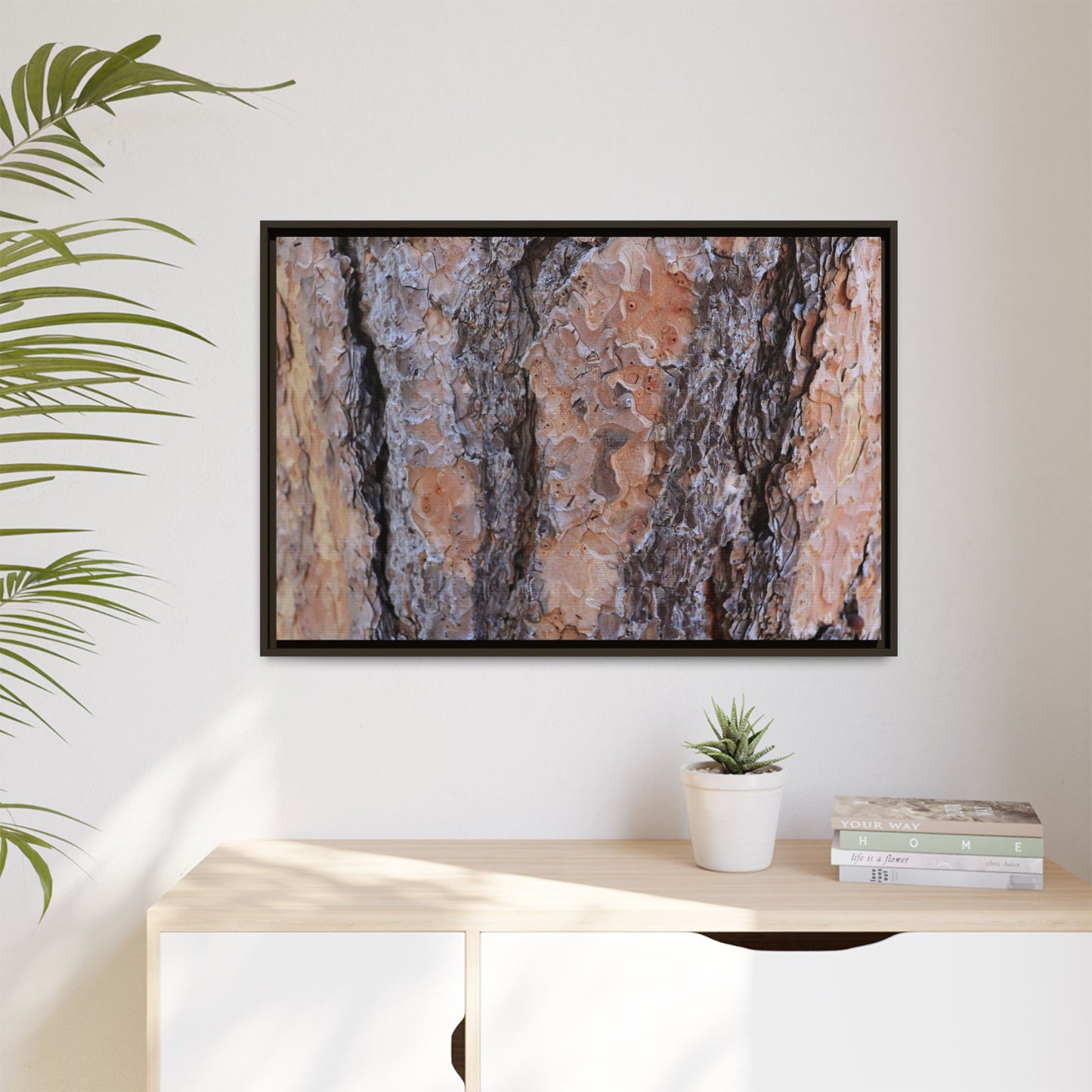 Earthy Embrace - Unique Stretched Canvas Wall Art