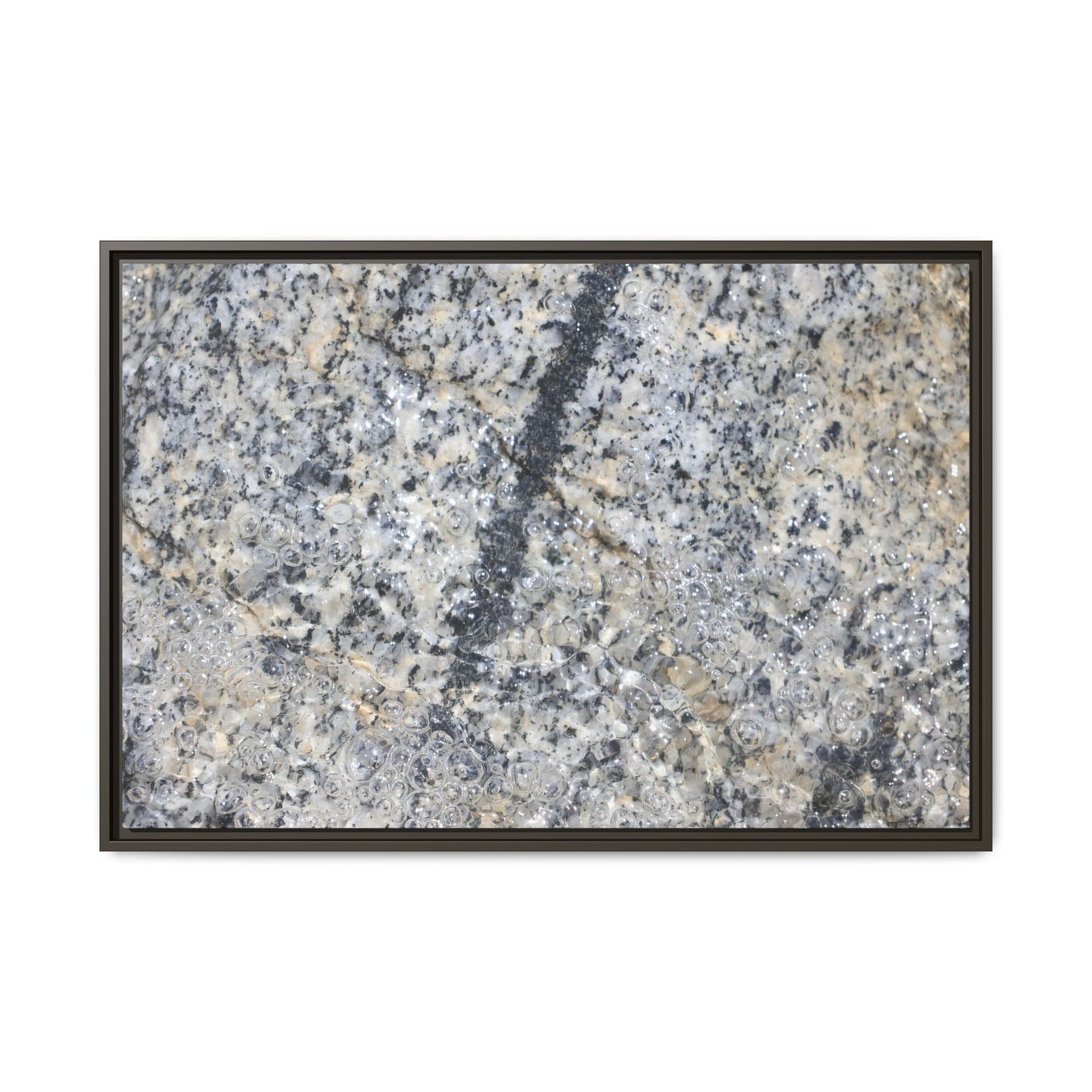 Granite Bubbles - Unique Stretched Canvas Wall Art