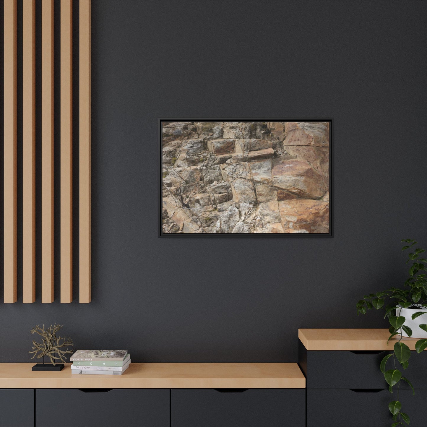 Sandstone Symphony - Unique Stretched Canvas Wall Art