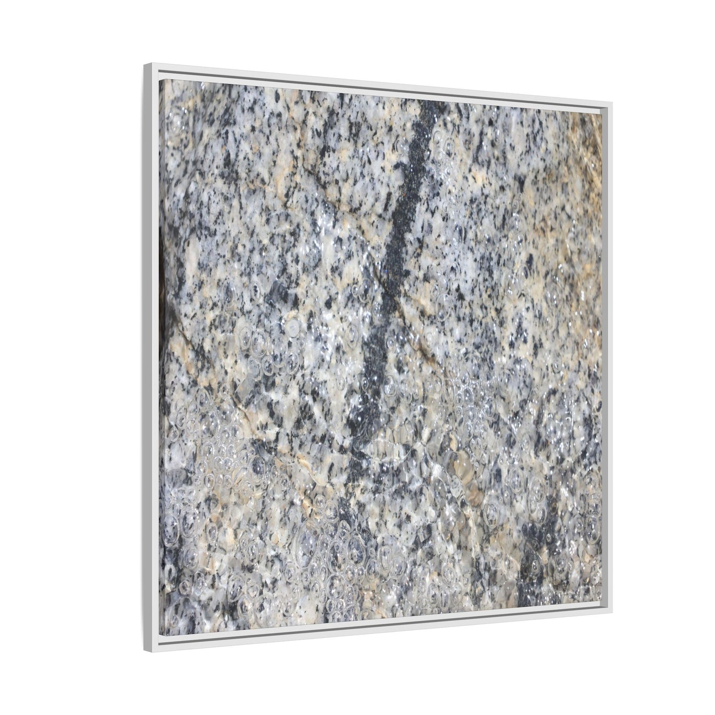 Granite Bubbles - Unique Stretched Canvas Wall Art
