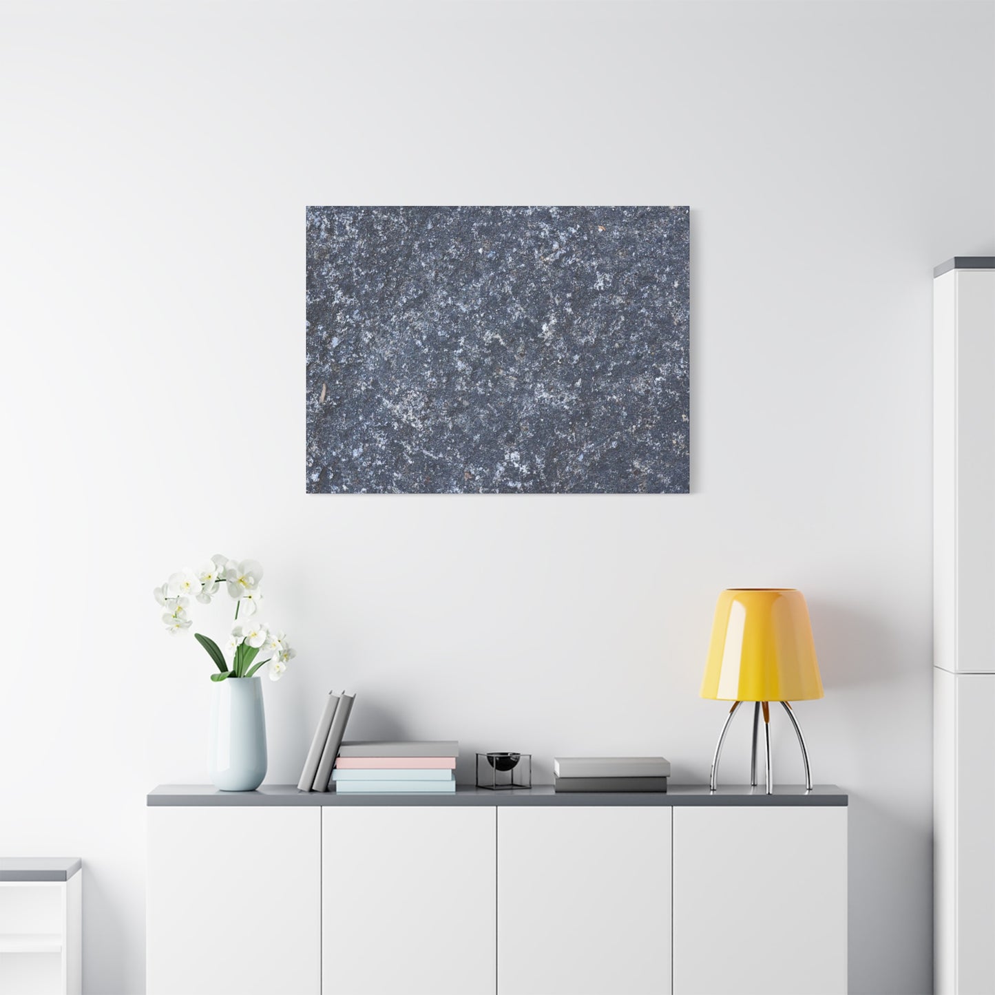 Frozen Whispers of Stone - Unique Frameless Canvas Wall Art