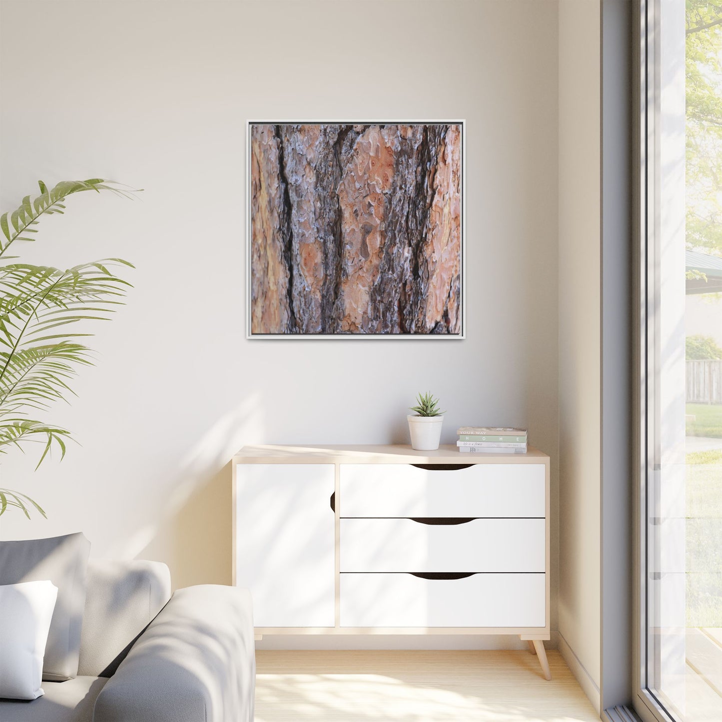 Earthy Embrace - Unique Stretched Canvas Wall Art