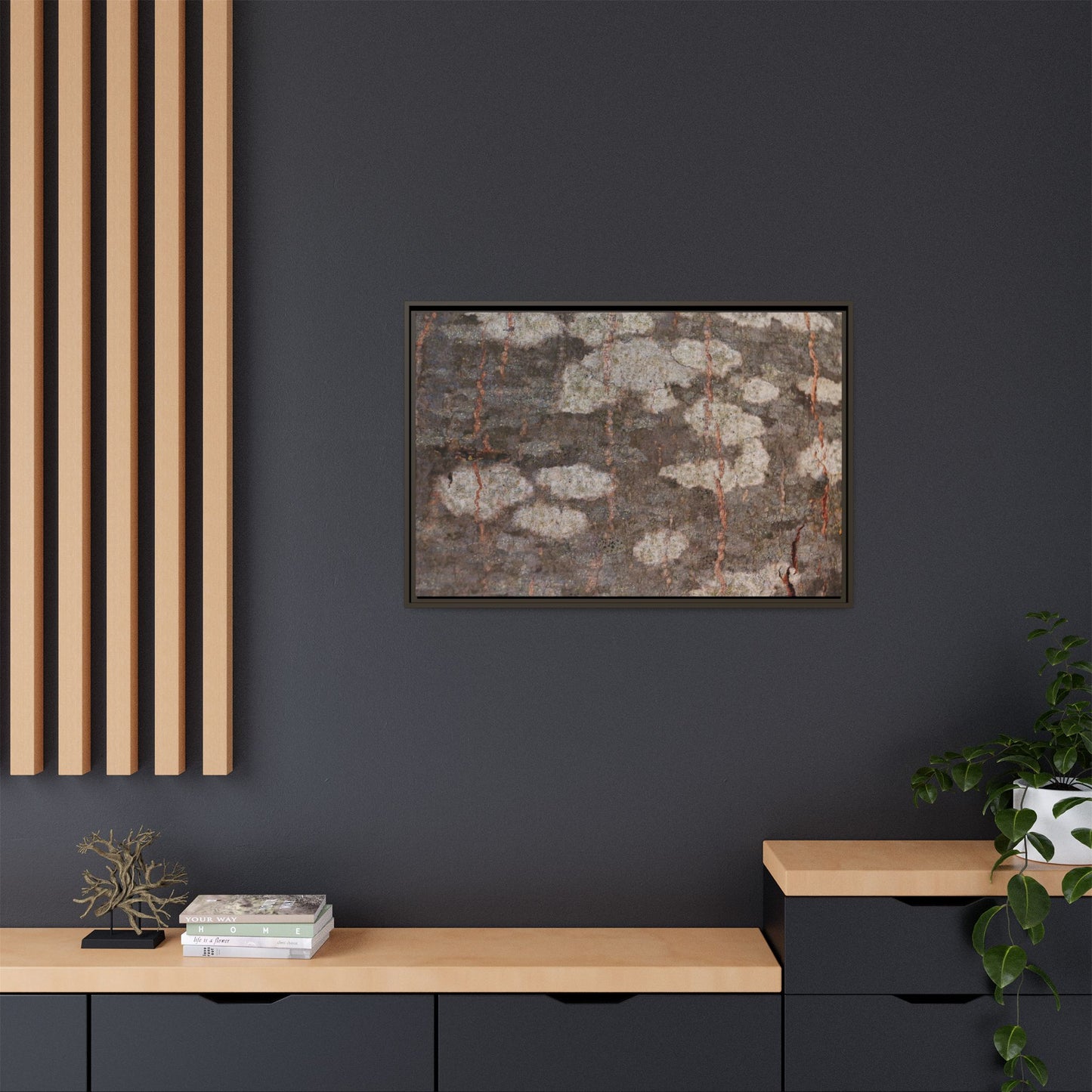 Lichen's Legacy - Unique Stretched Canvas Wall Art