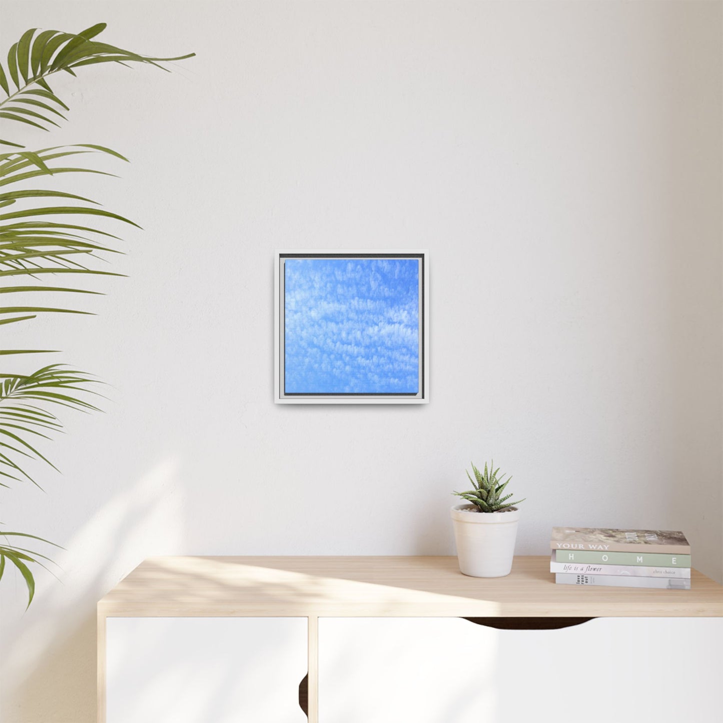 Wispy Blue Dreams - Unique Stretched Canvas Wall Art