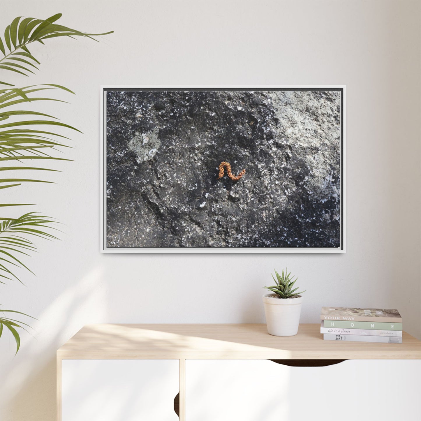 Volcanic Ash and Copper - Unique Stretched Canvas Wall Art