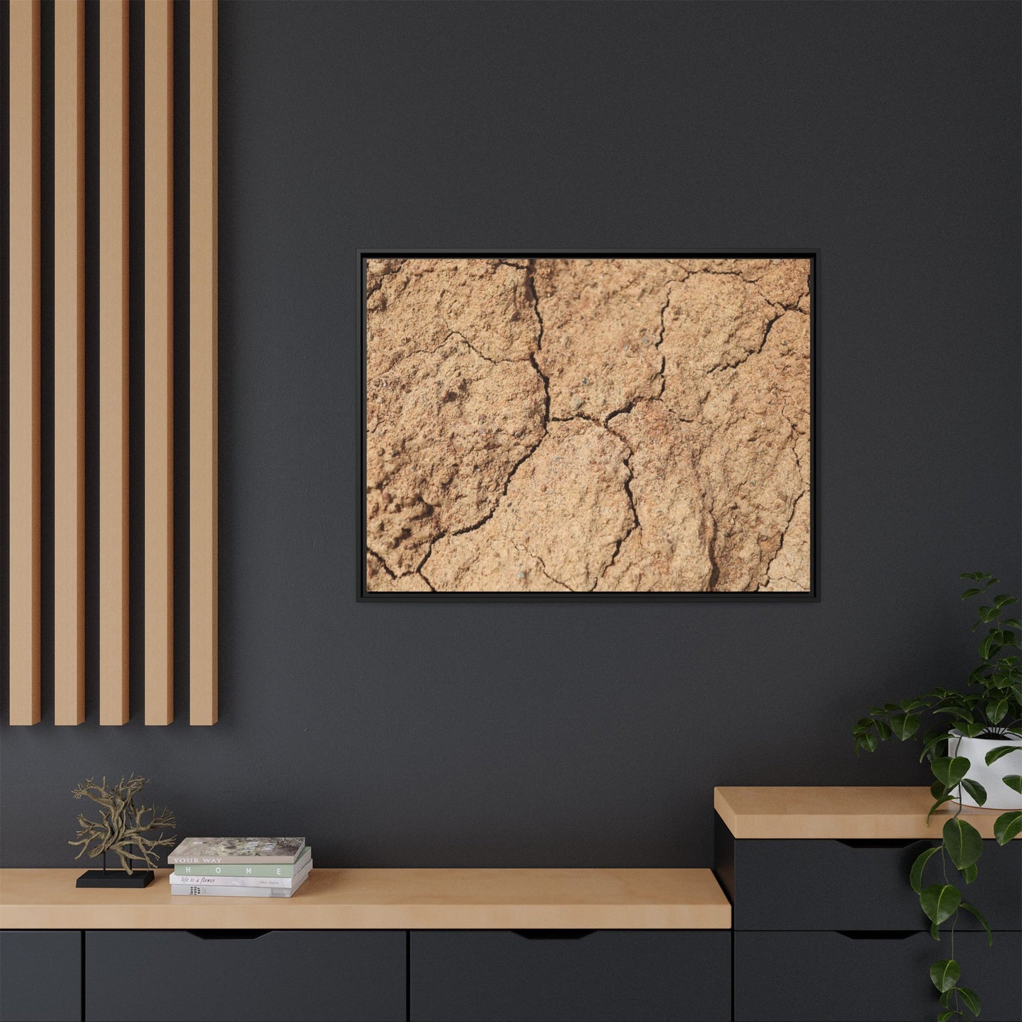 Parched Land - Unique Stretched Canvas Wall Art
