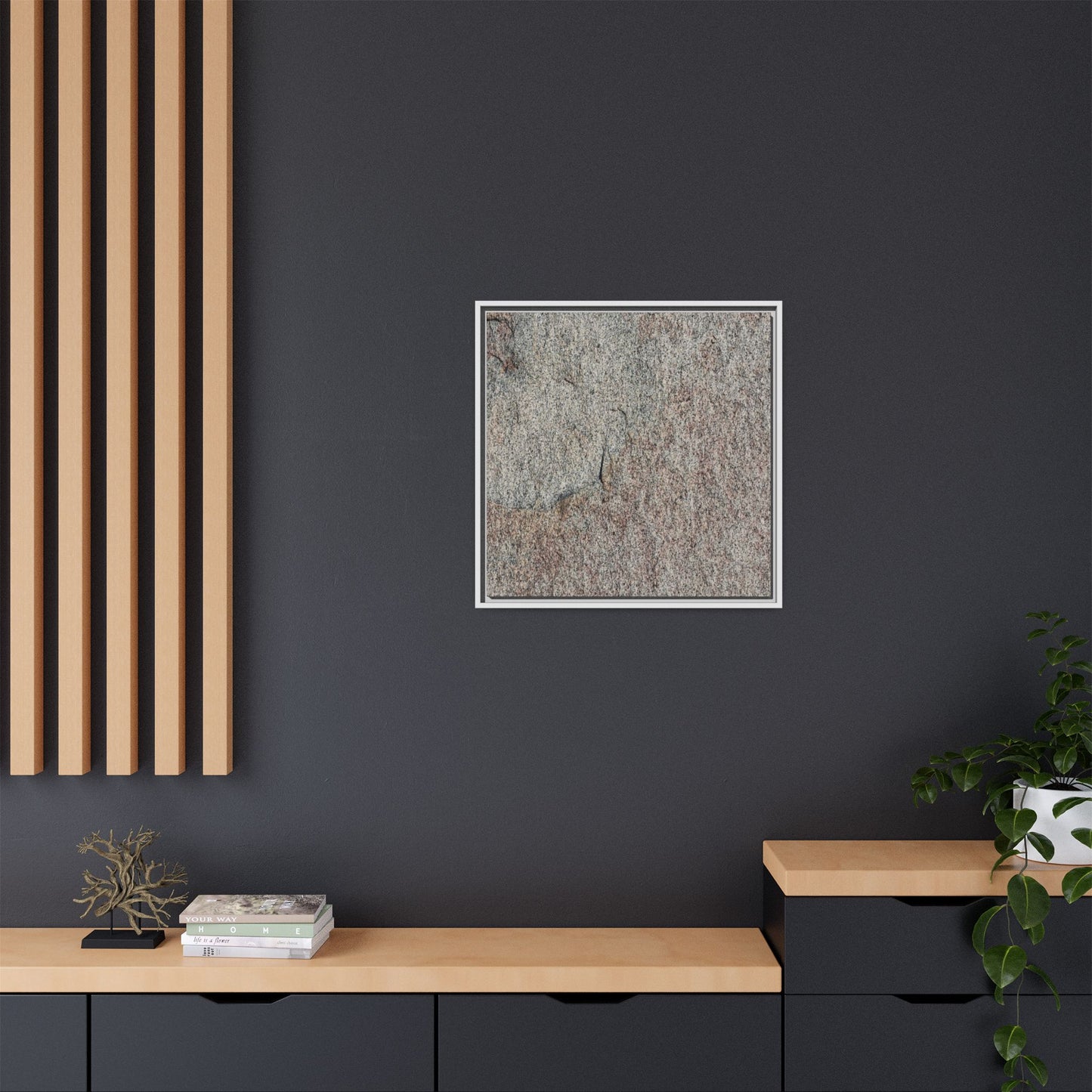 Fissured Stone - Unique Stretched Canvas Wall Art