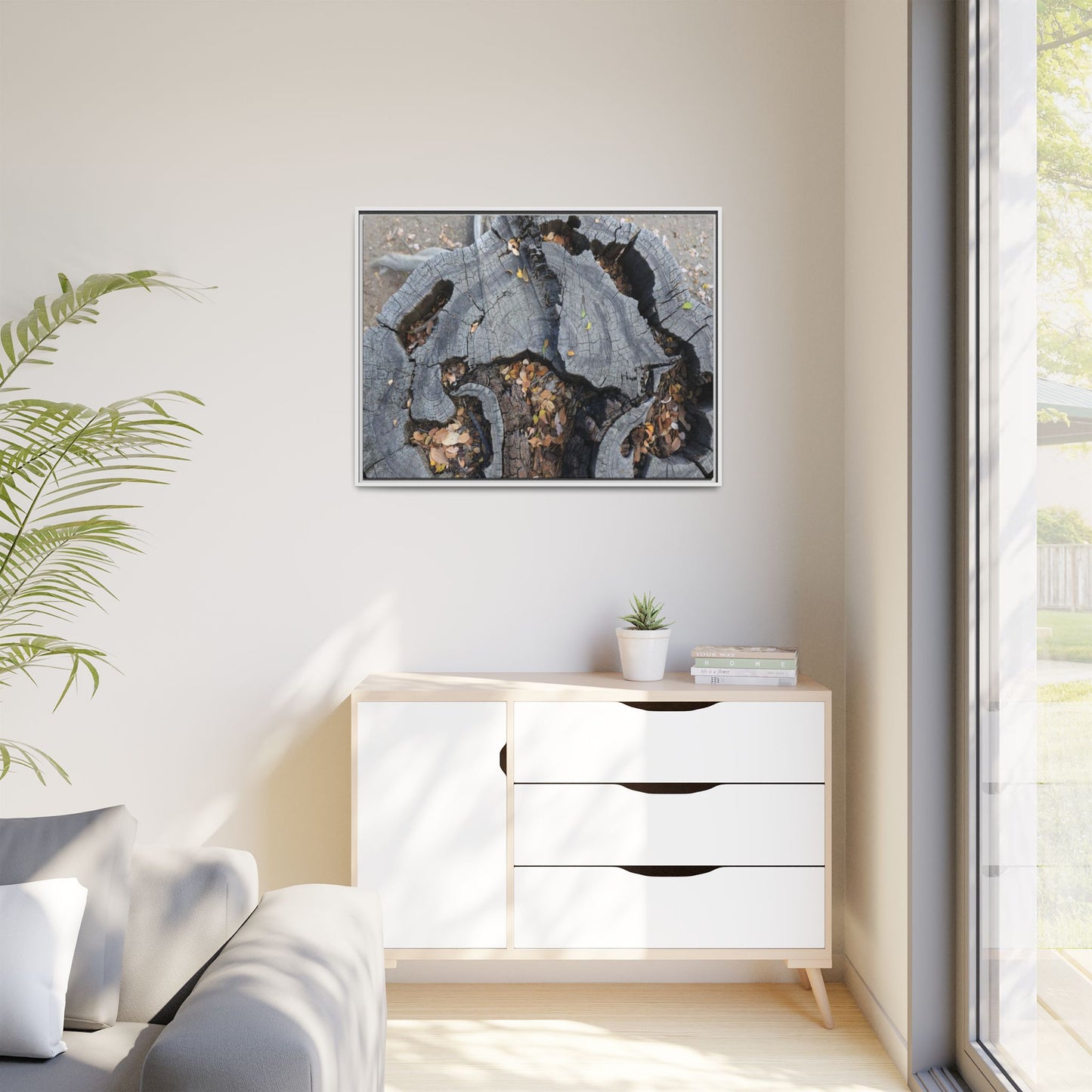 Time's Fractal Memory - Unique Stretched Canvas Wall Art