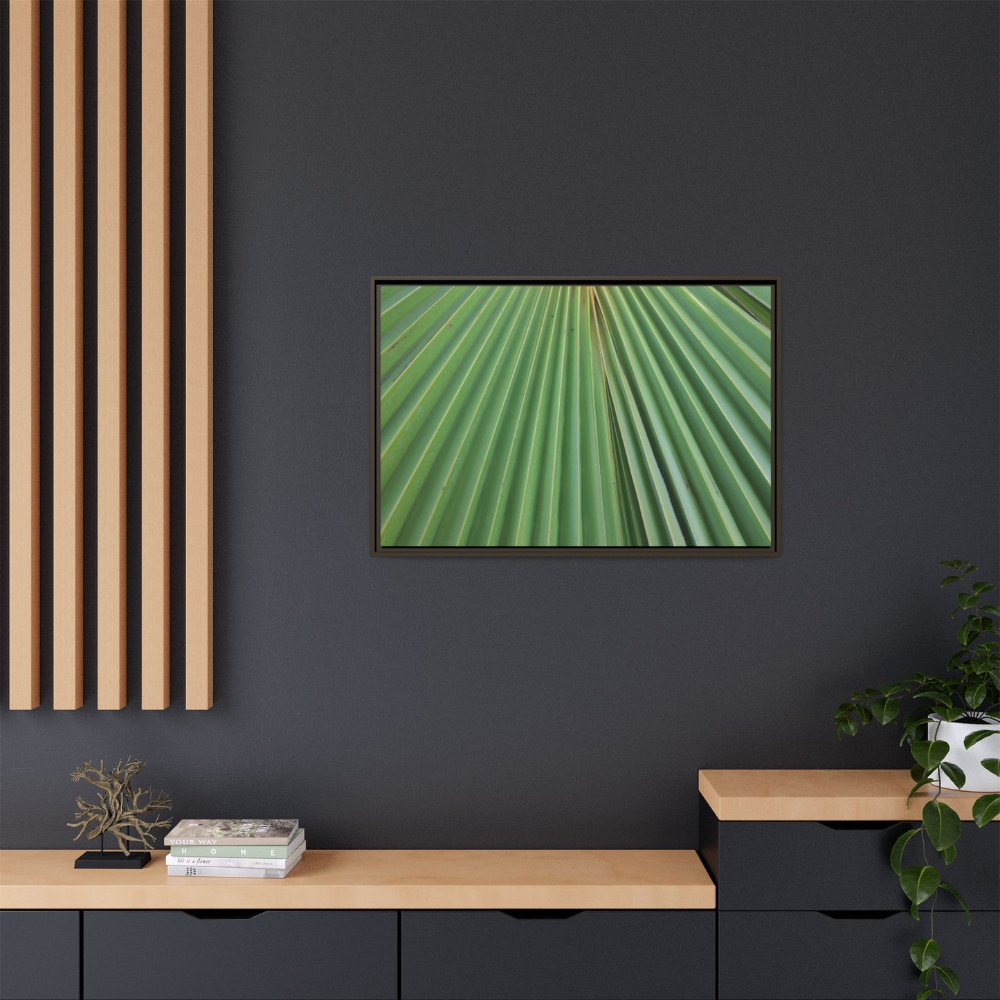 Verdant Veins - Unique Stretched Canvas Wall Art