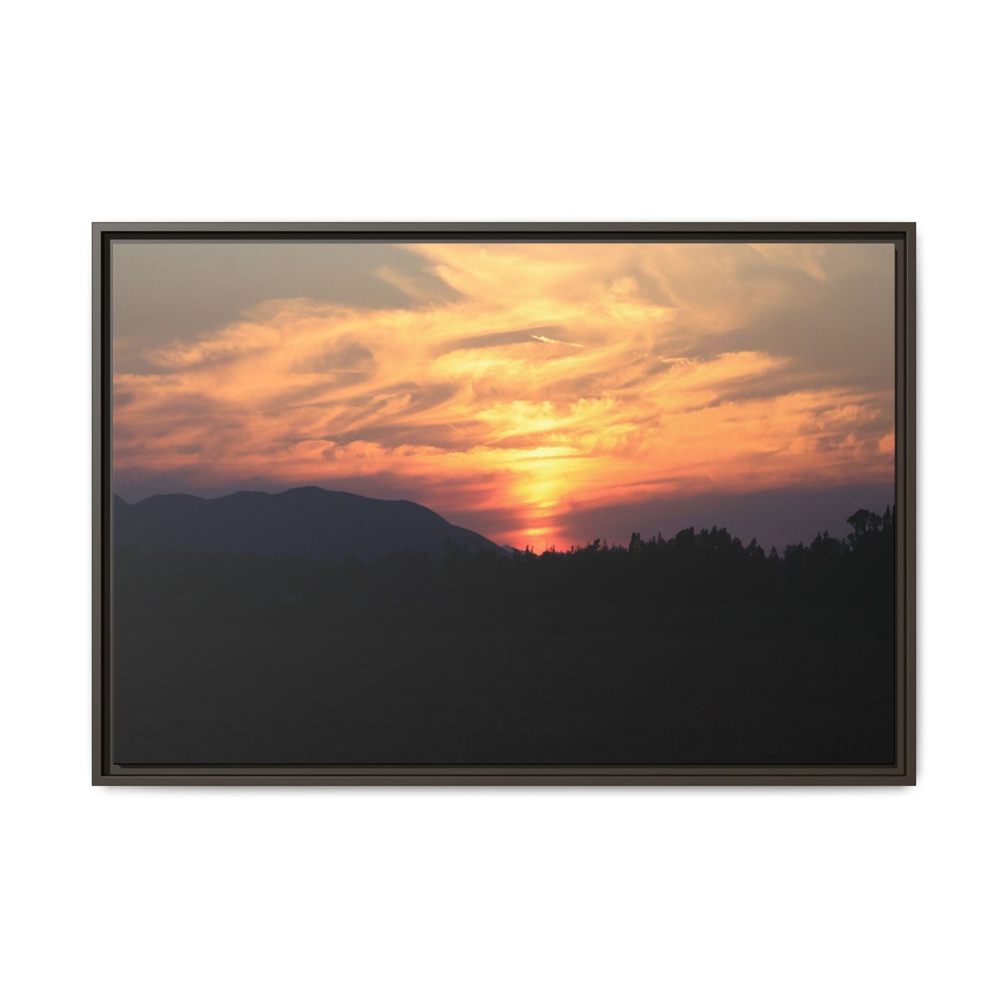 Gilded Horizon - Unique Stretched Canvas Wall Art