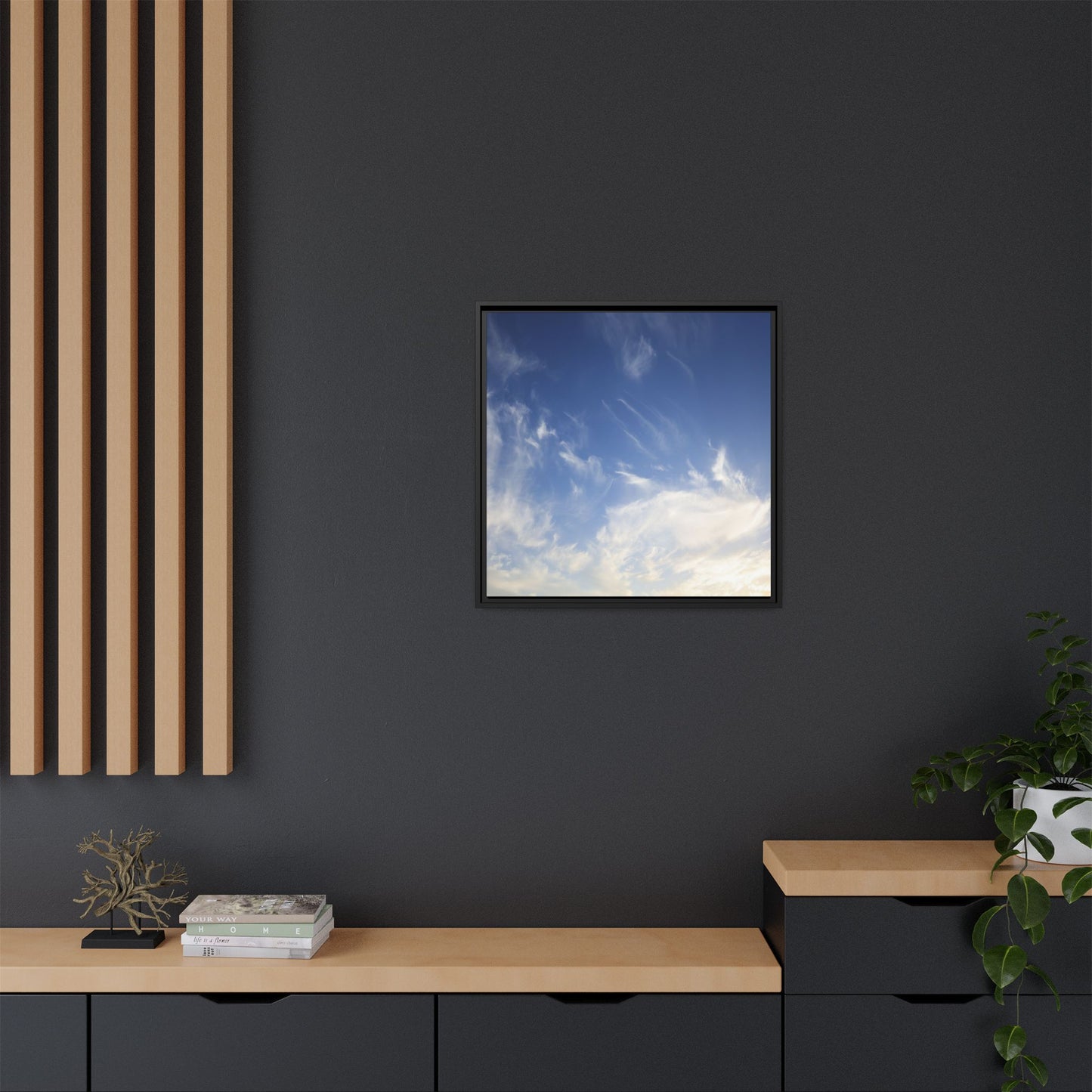 Whispers of Sky - Unique Stretched Canvas Wall Art