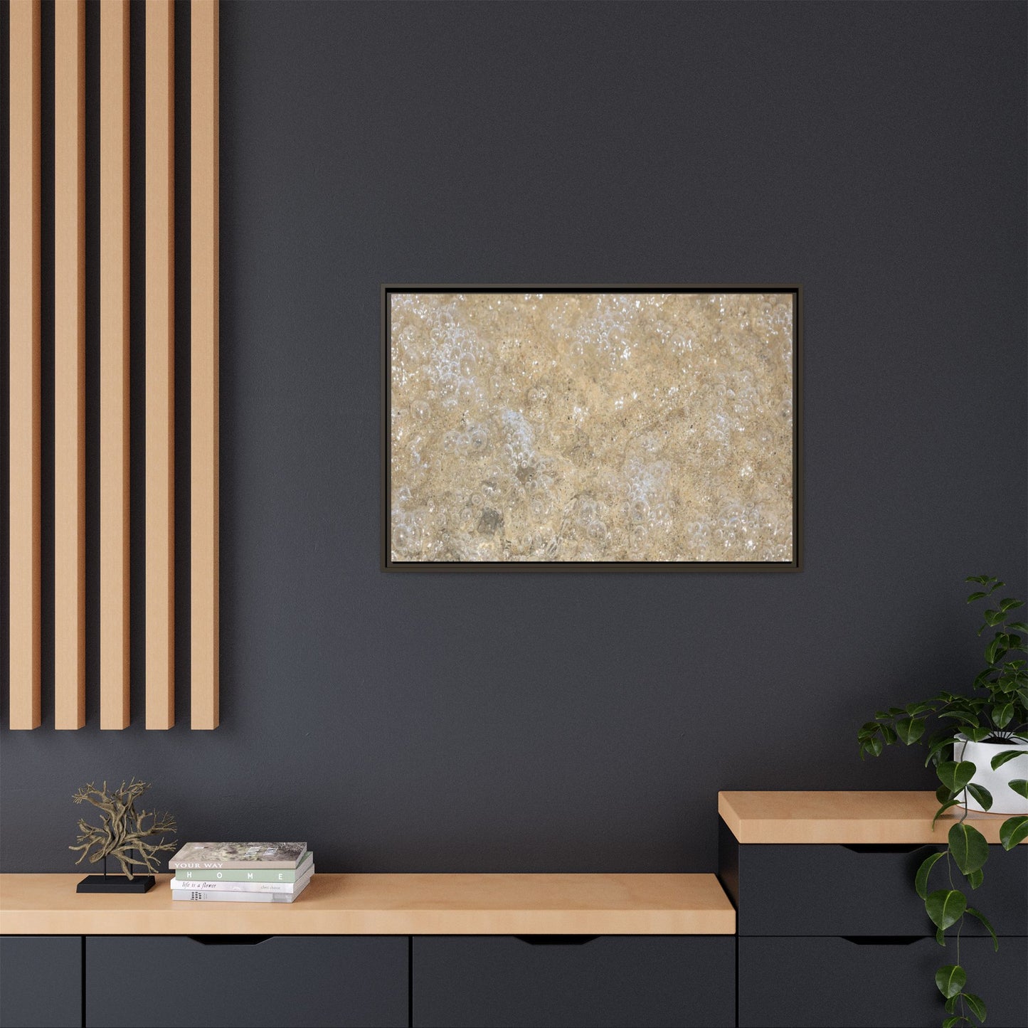 Bubbling Sand - Unique Stretched Canvas Wall Art