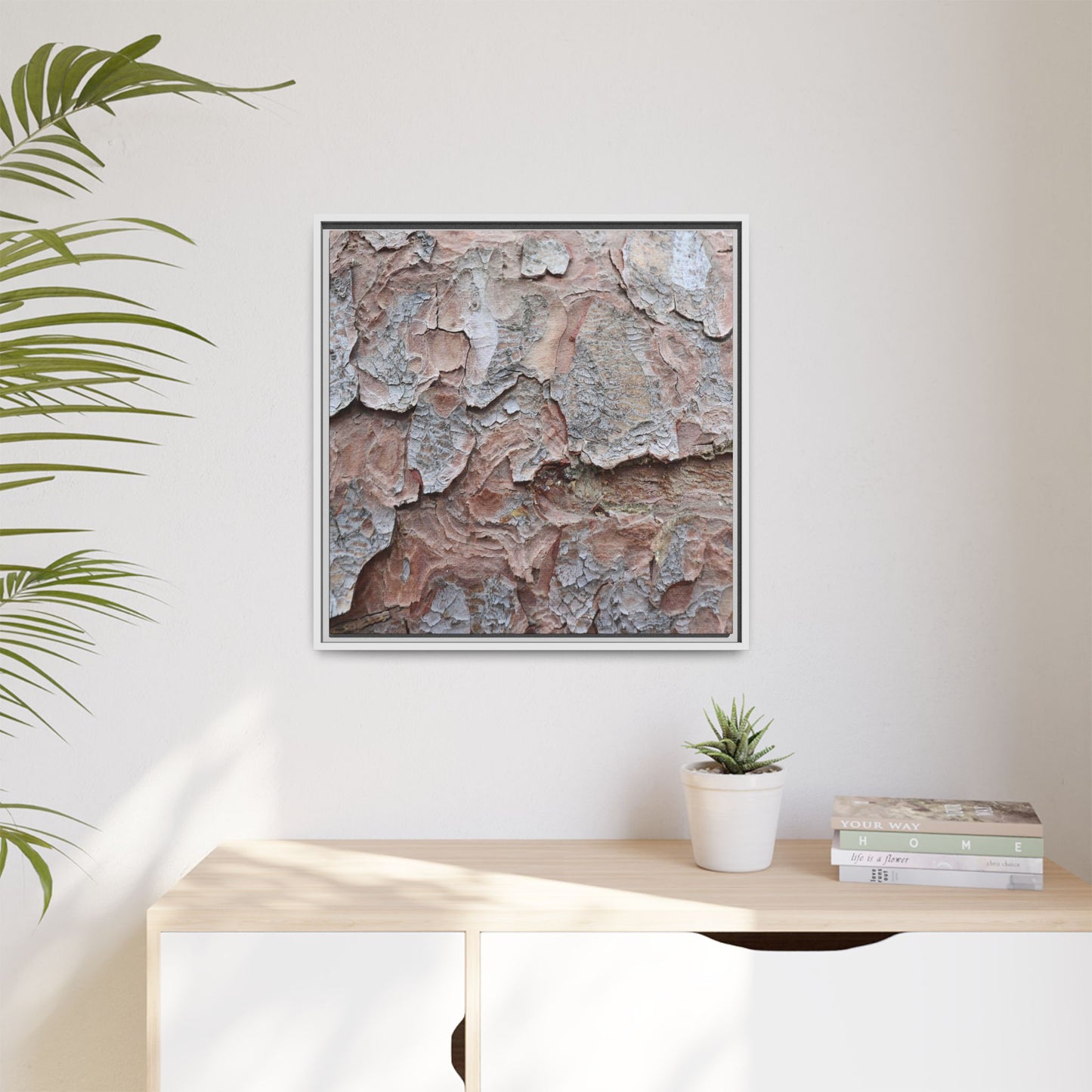 Flaking Serenity - Unique Stretched Canvas Wall Art