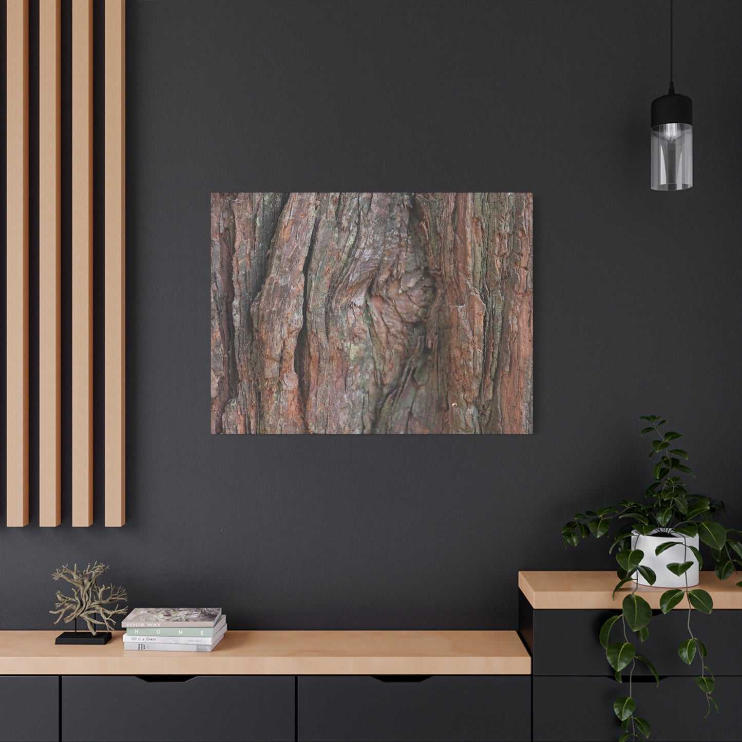 Rustic Embrace - Unique Frameless Canvas Wall Art