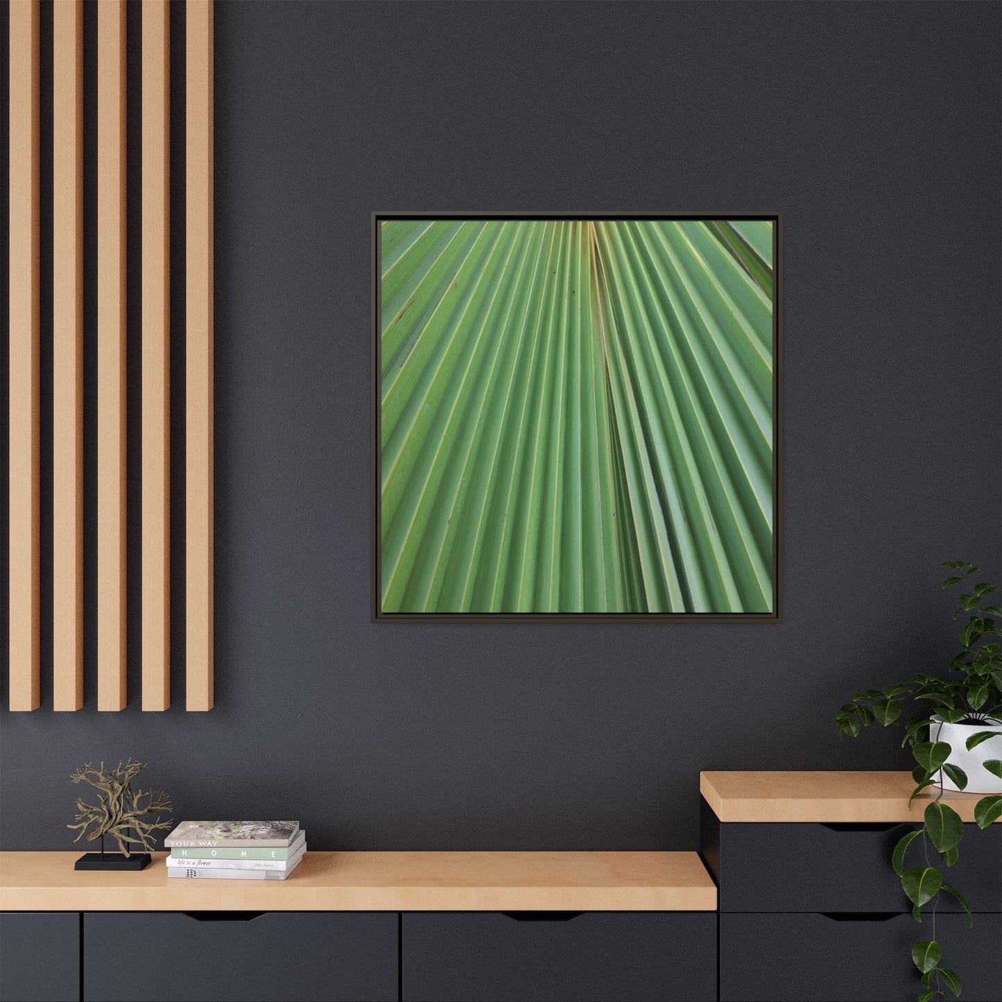 Verdant Veins - Unique Stretched Canvas Wall Art