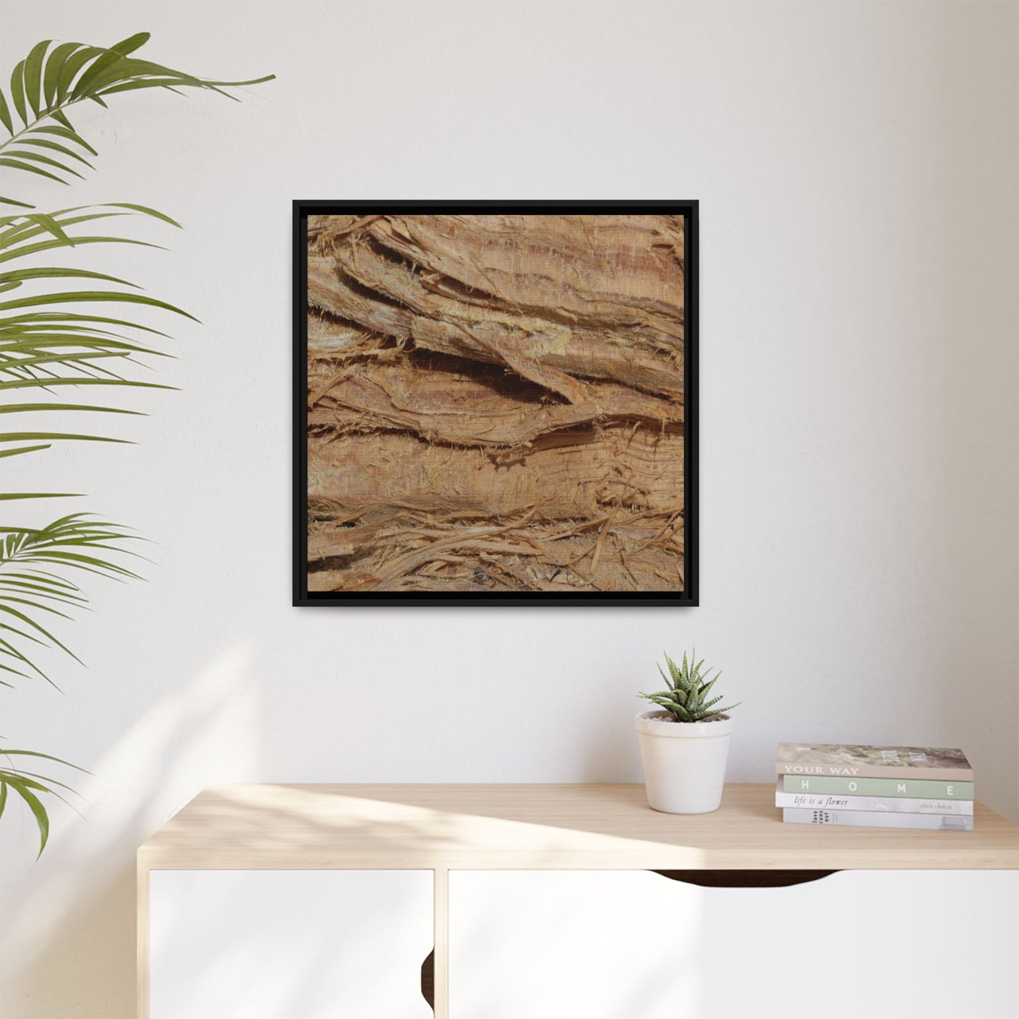 Splintered Bark - Unique Stretched Canvas Wall Art