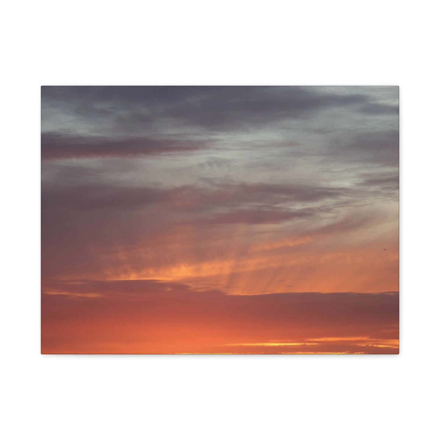 Horizon's Ember - Unique Frameless Canvas Wall Art
