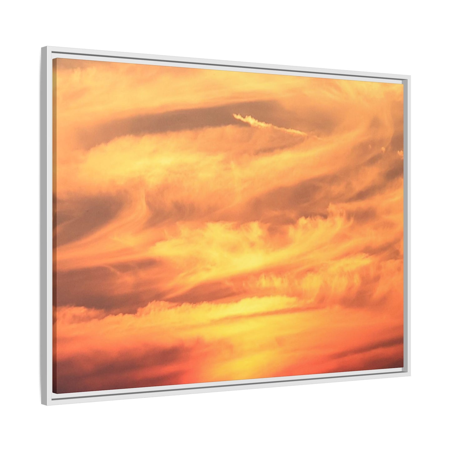 Burning Skies - Unique Stretched Canvas Wall Art