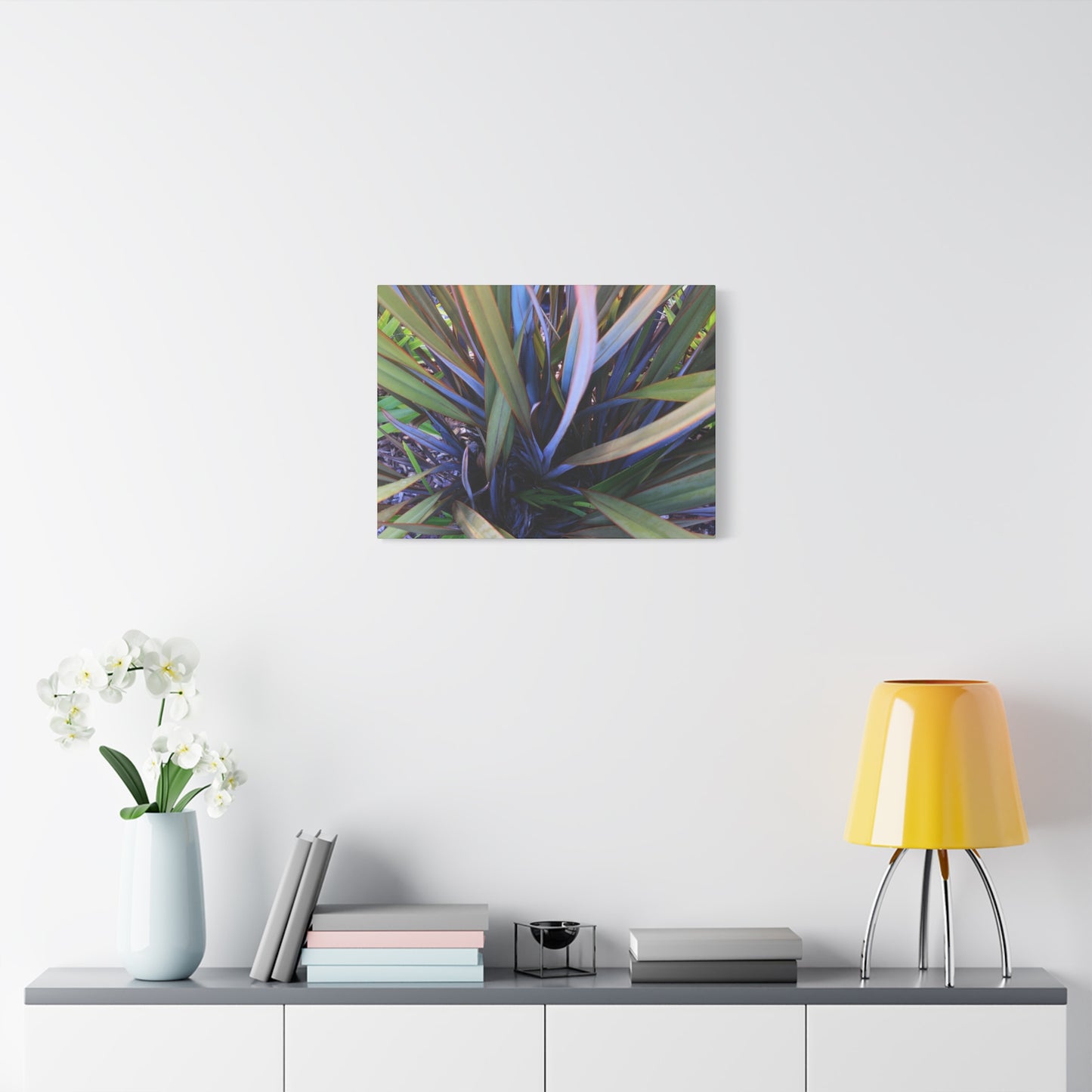 Twisted Blades of Verdant Symphony - Unique Frameless Canvas Wall Art