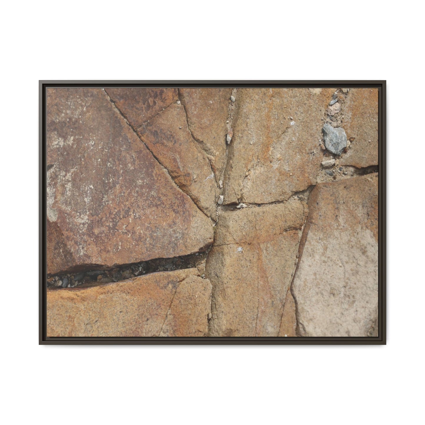 Rusty Crevices - Unique Stretched Canvas Wall Art