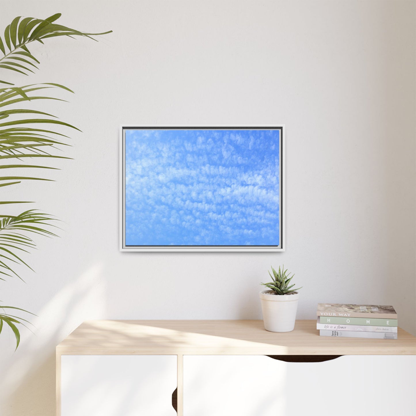 Wispy Blue Dreams - Unique Stretched Canvas Wall Art